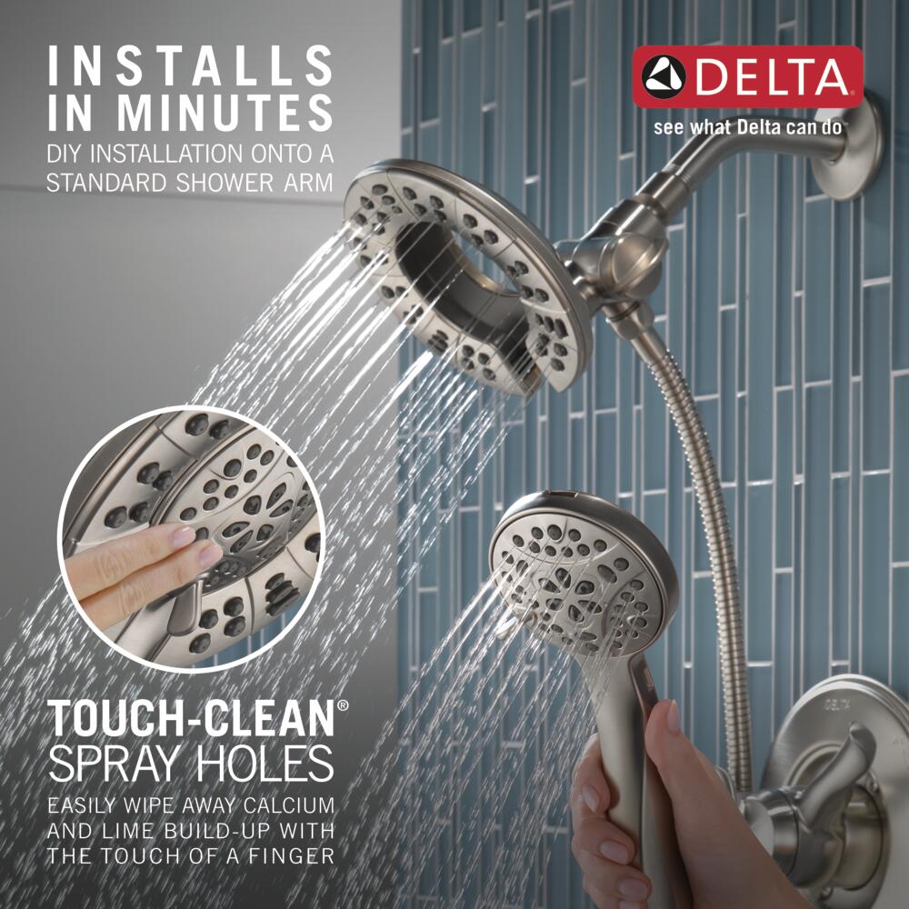 Delta Universal Showering Components Stainless 6-in Round Dual/Combo ...