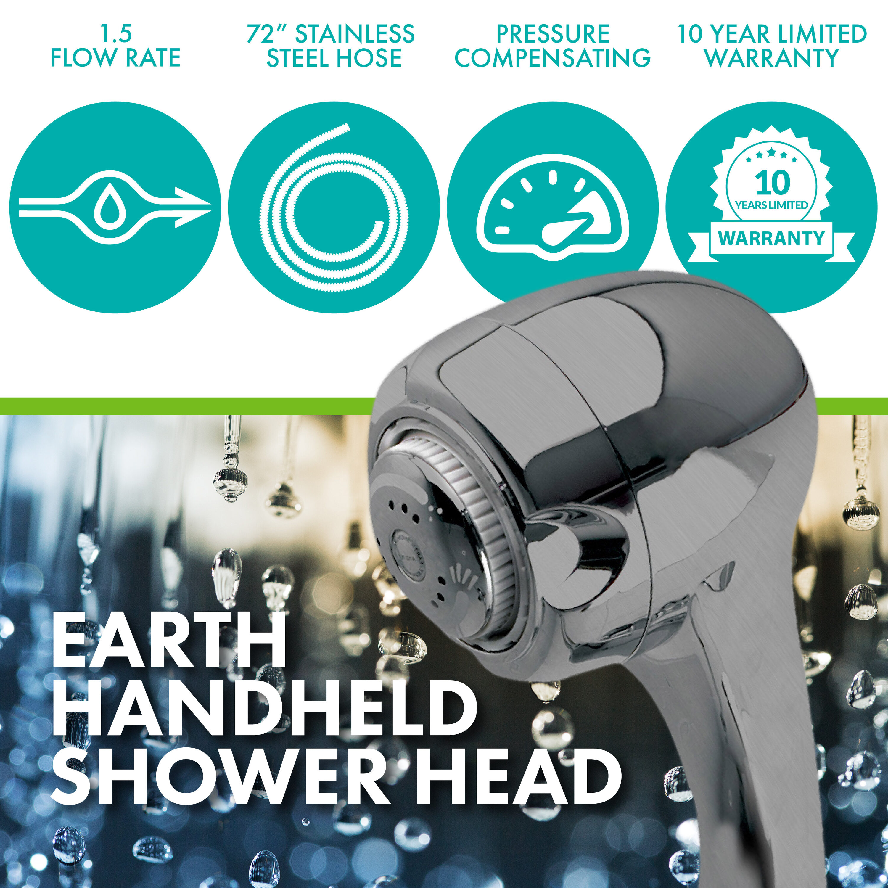 Niagara Conservation N2945BN-1PK Fixed-Showerhead - View #2