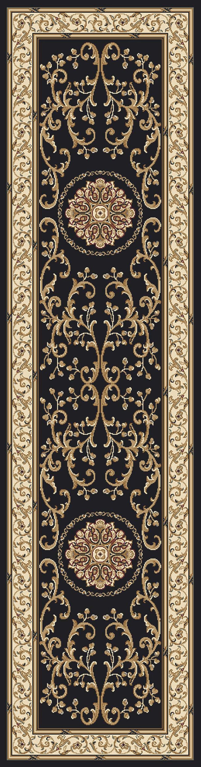 Radici USA 1419/1324/BLACK rugs - View #2