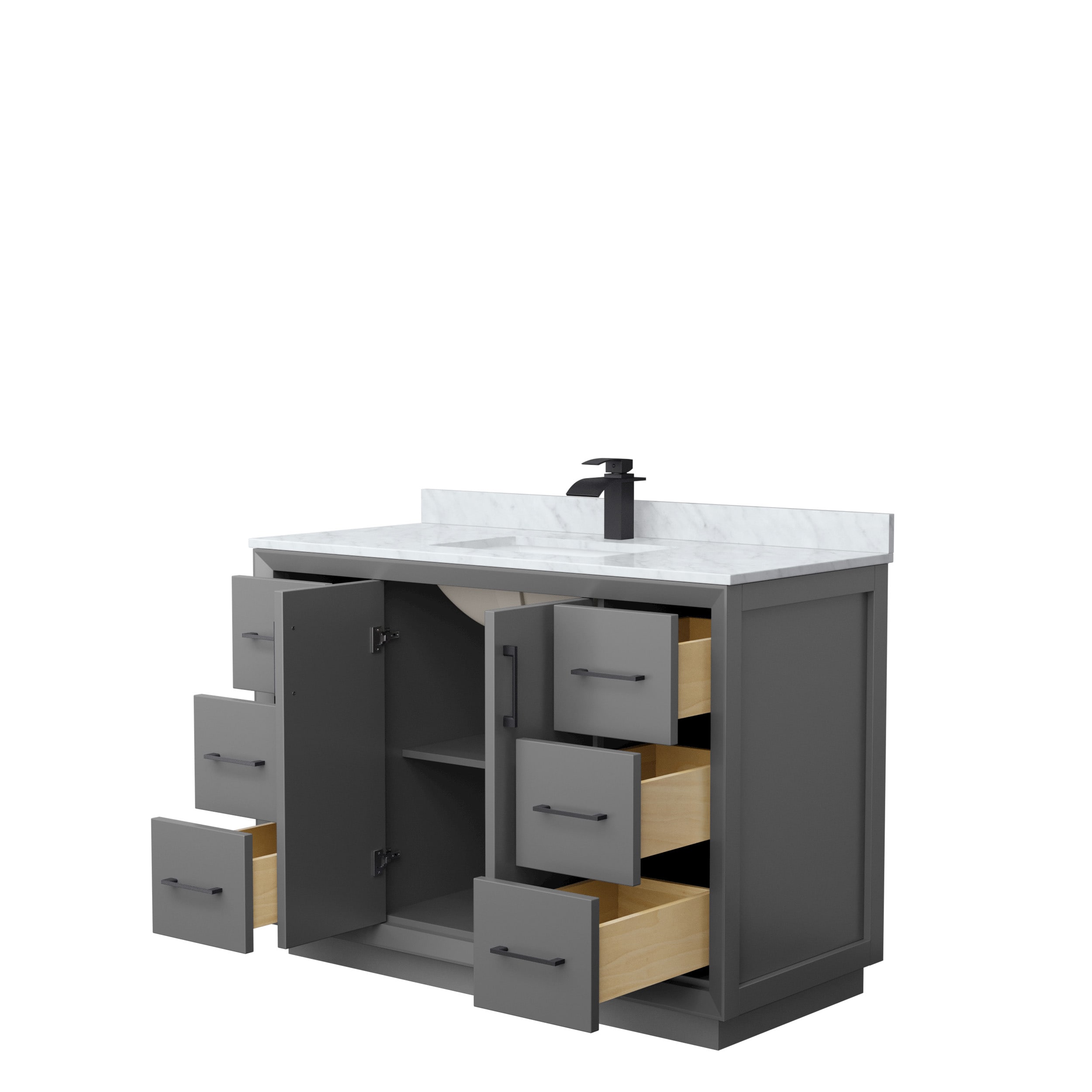 Wyndham Collection WCF414148SGBCMUNSMXX Bath-Vanity-Combo - View #2