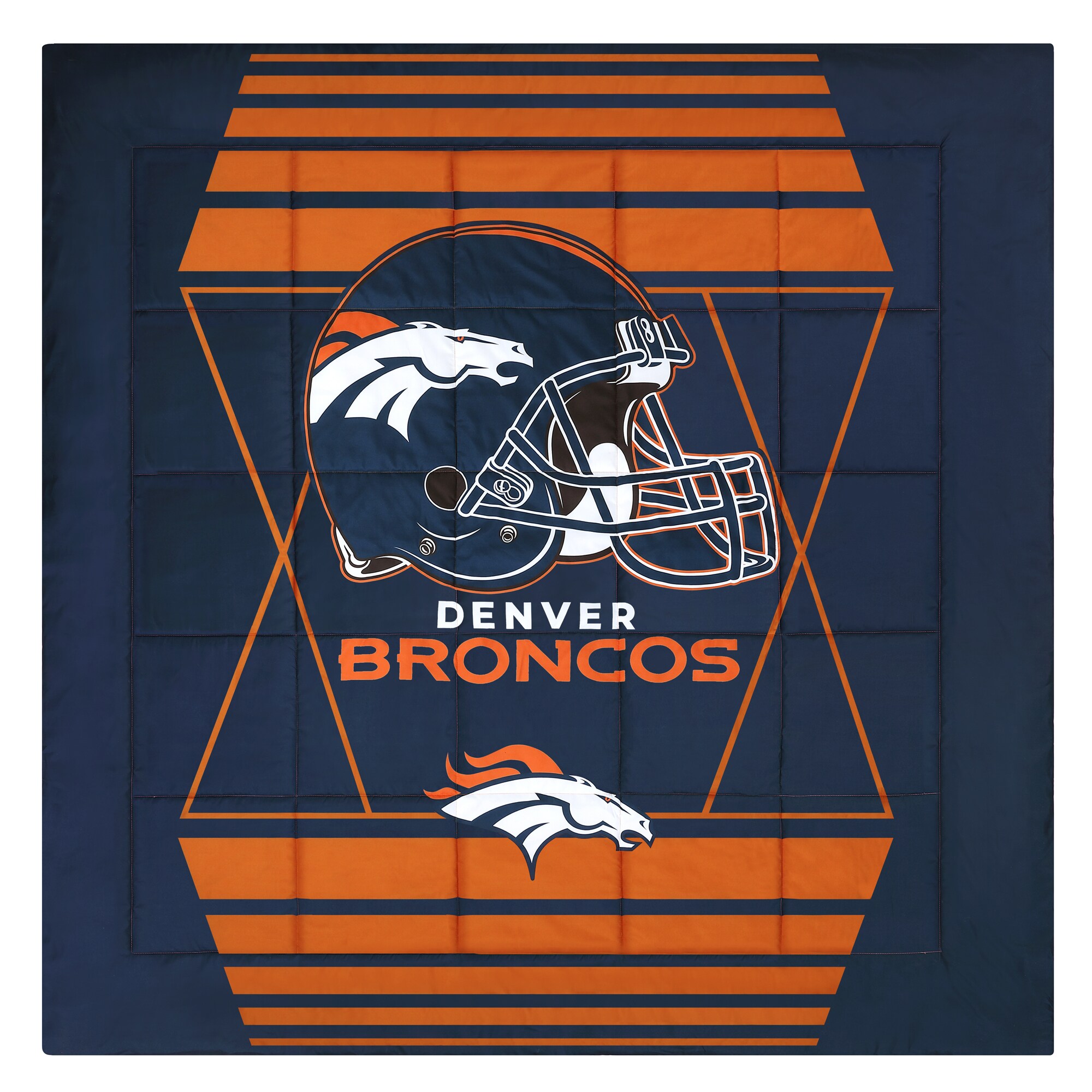 NFL Denver Broncos Heathered Stripe Queen Bed in a Bag - 3pc