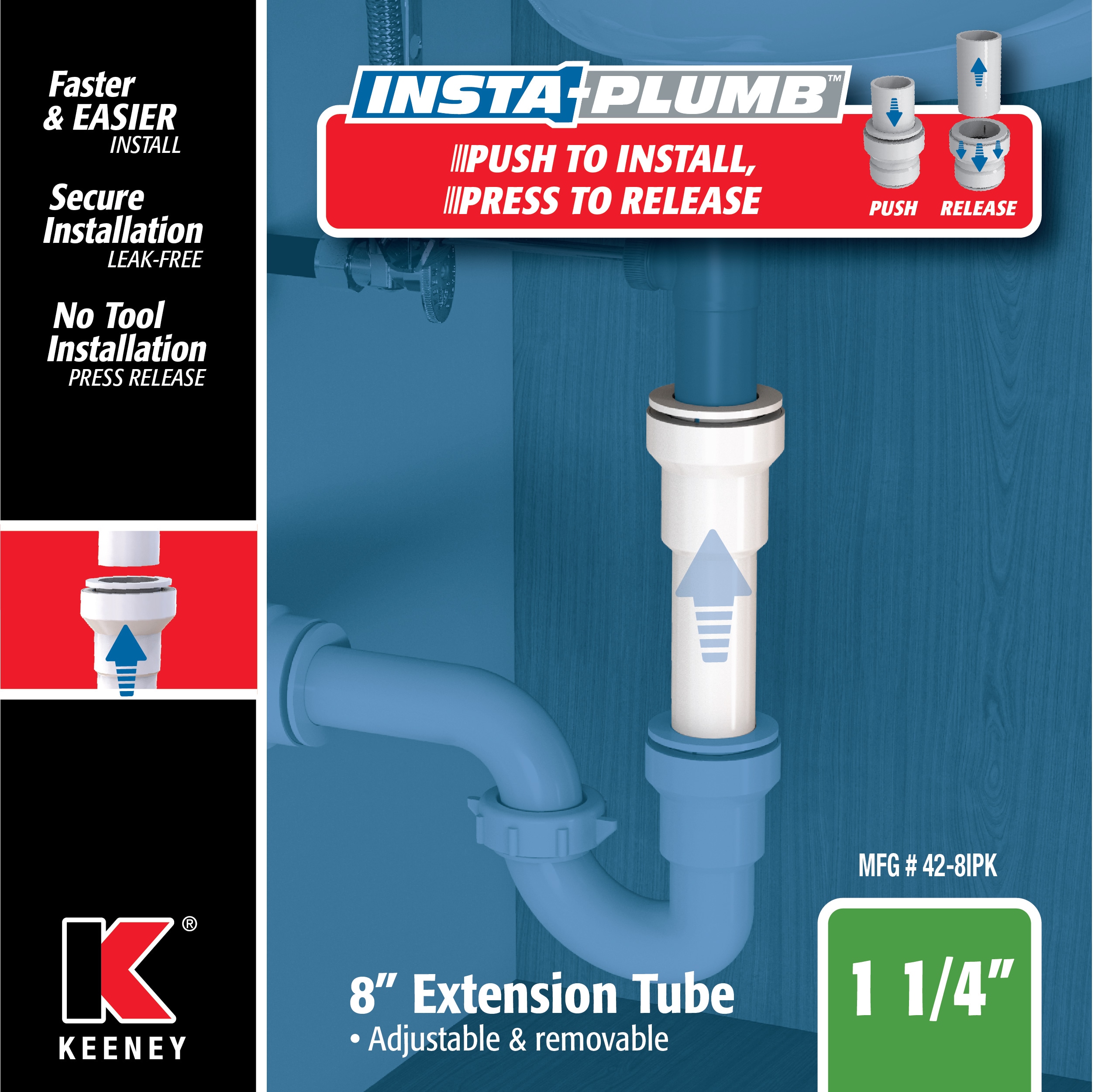 Keeney 42-8IPK Under-Sink-Tubular-Drainage - View #4