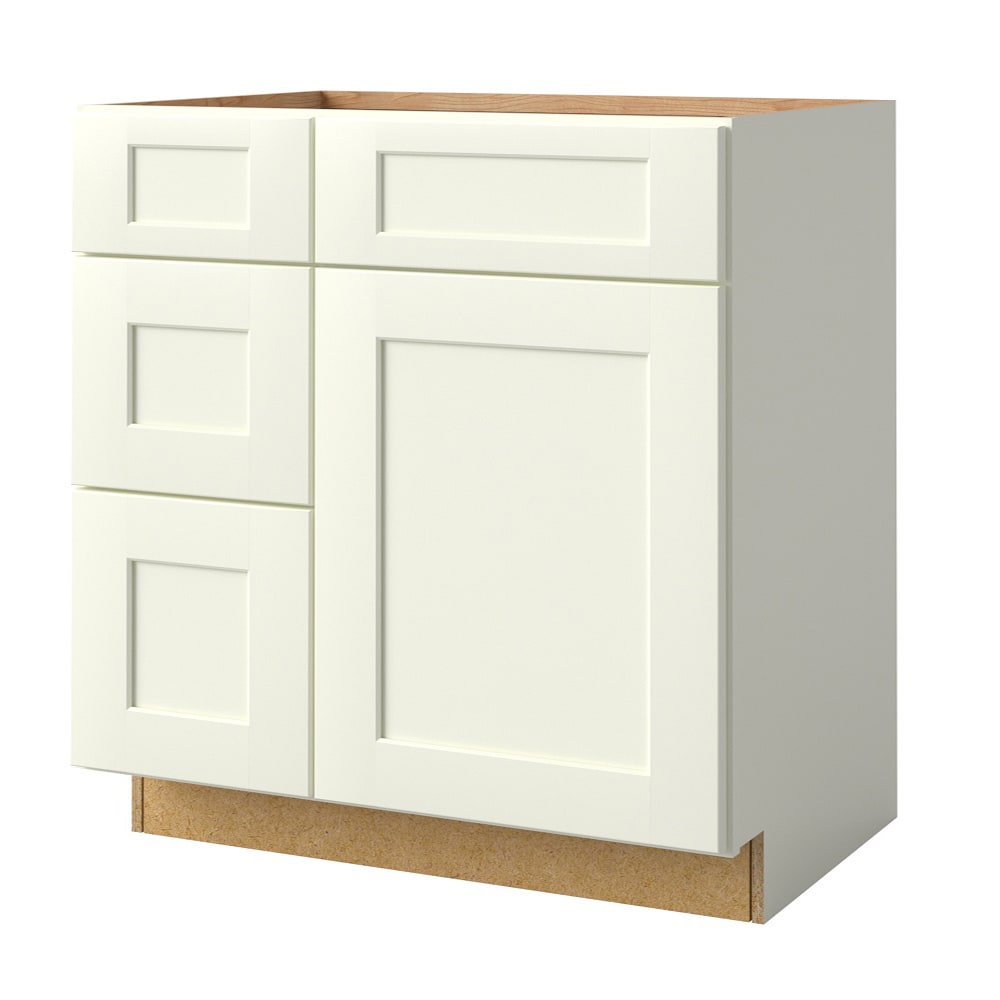 allen + roth 56327AV Aveley 36-in Linen Bathroom Vanity Base Cabinet without Top