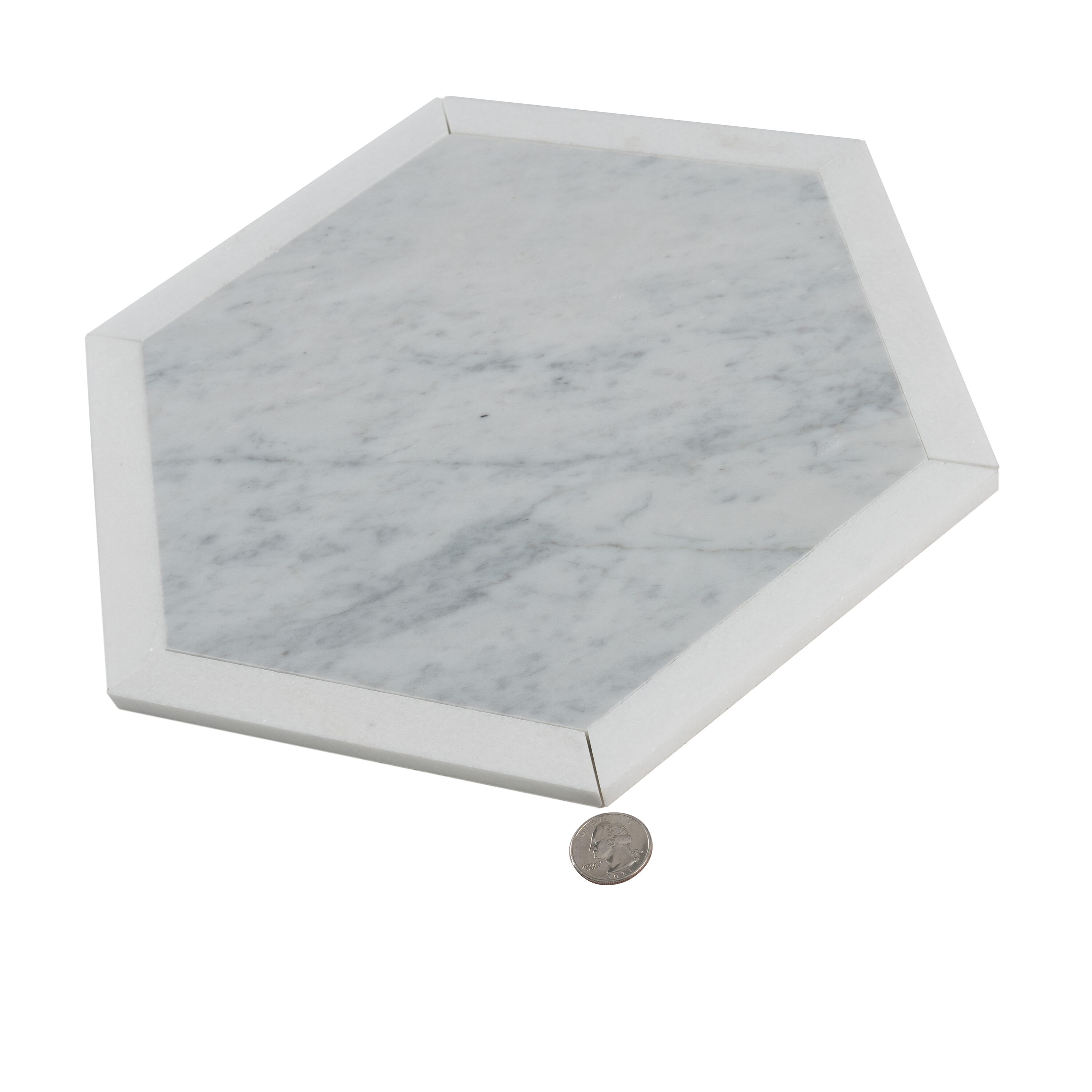Apollo Tile (Sample) Athens White and Gray 12-in x 12-in Polished Marble Look Floor and Wall Tile