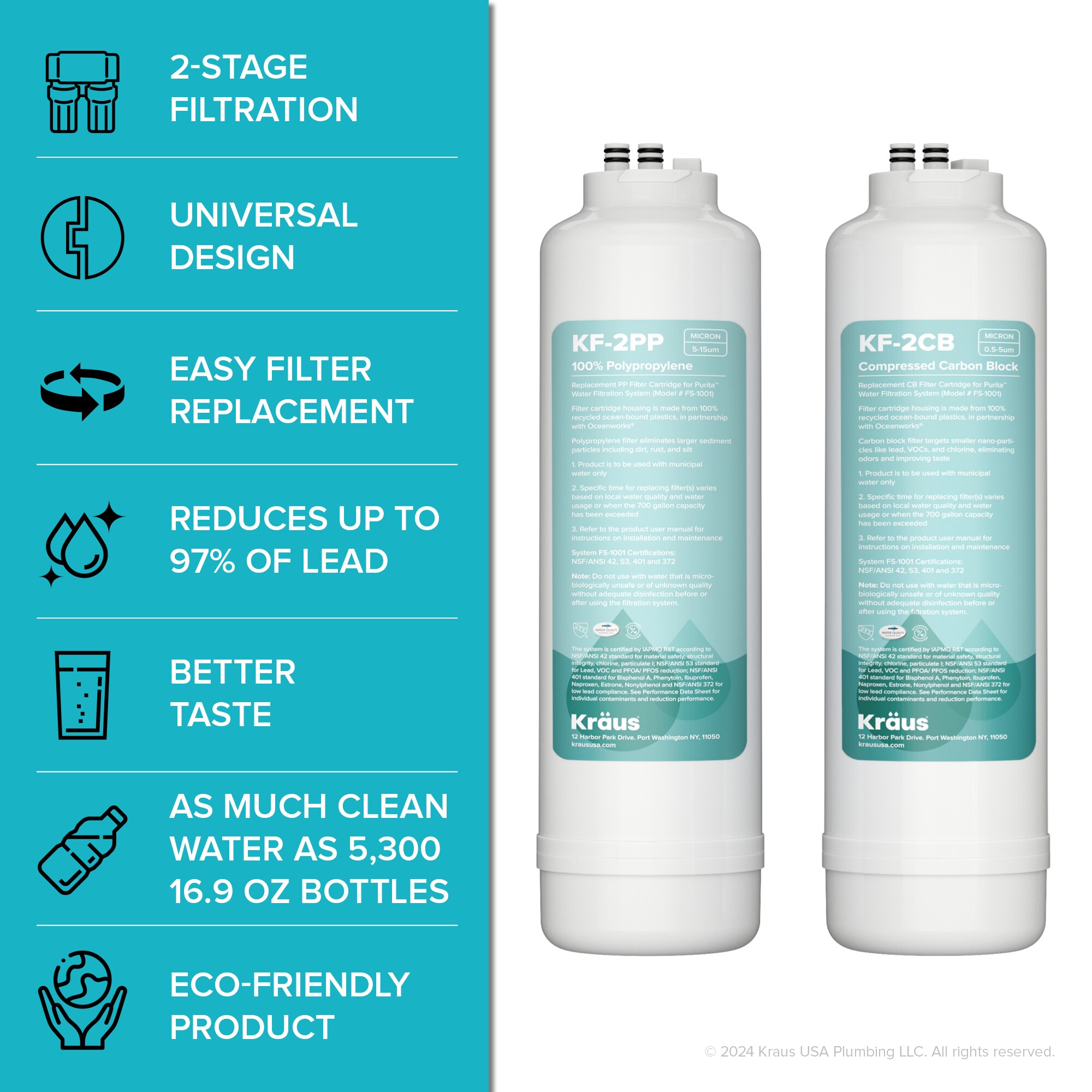 Kraus FC-101 Replacement-Water-Filters-Cartridges - View #9