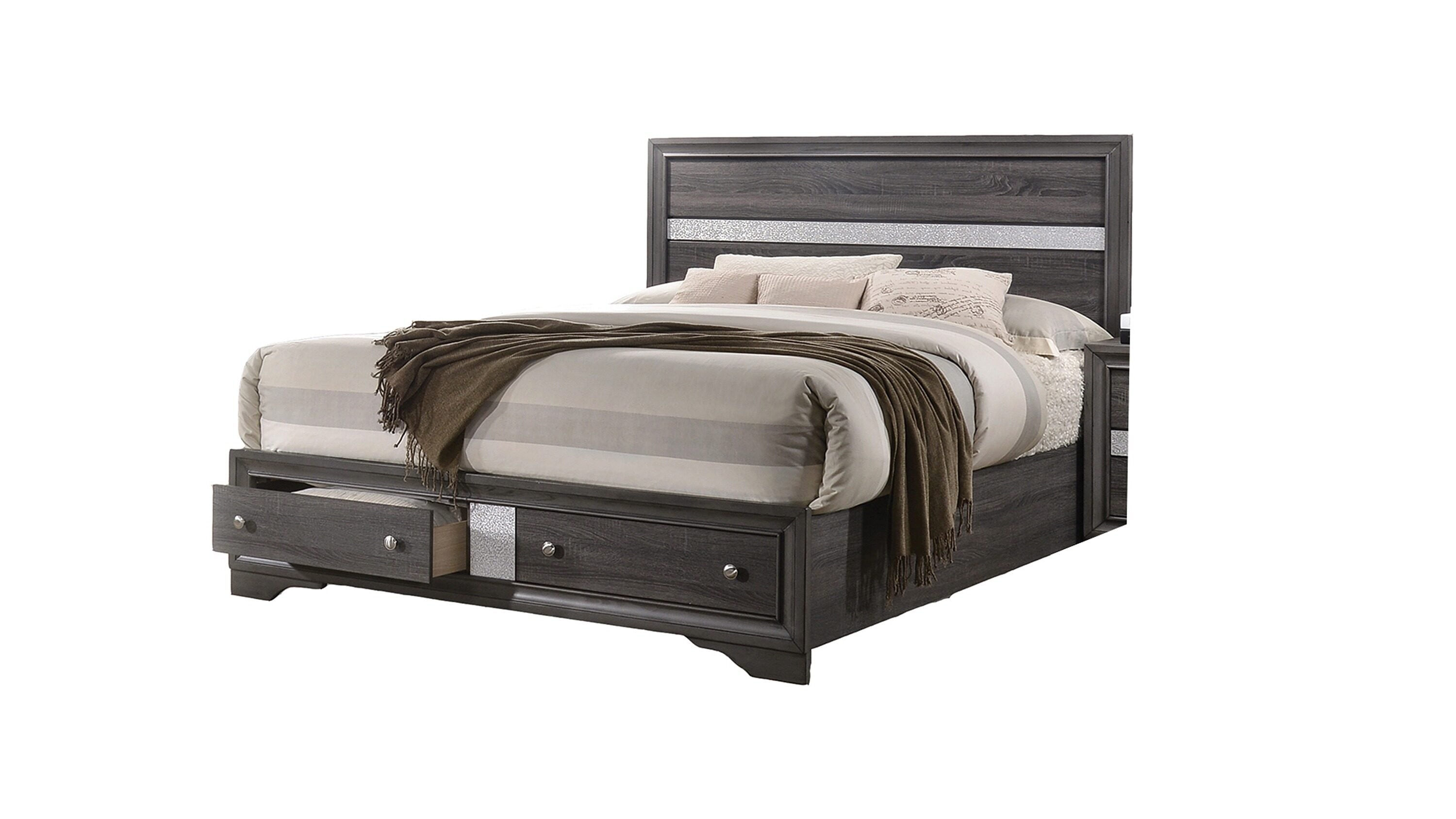 Galaxy Gray Queen Bedroom Set 808857726179 at Lowes.com