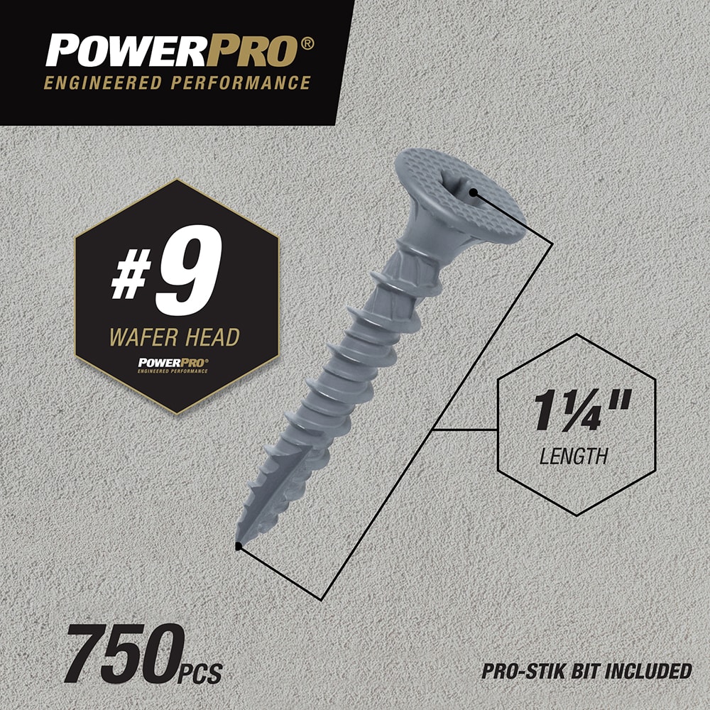Power Pro 48893 Cement-Board-Screws - View #4
