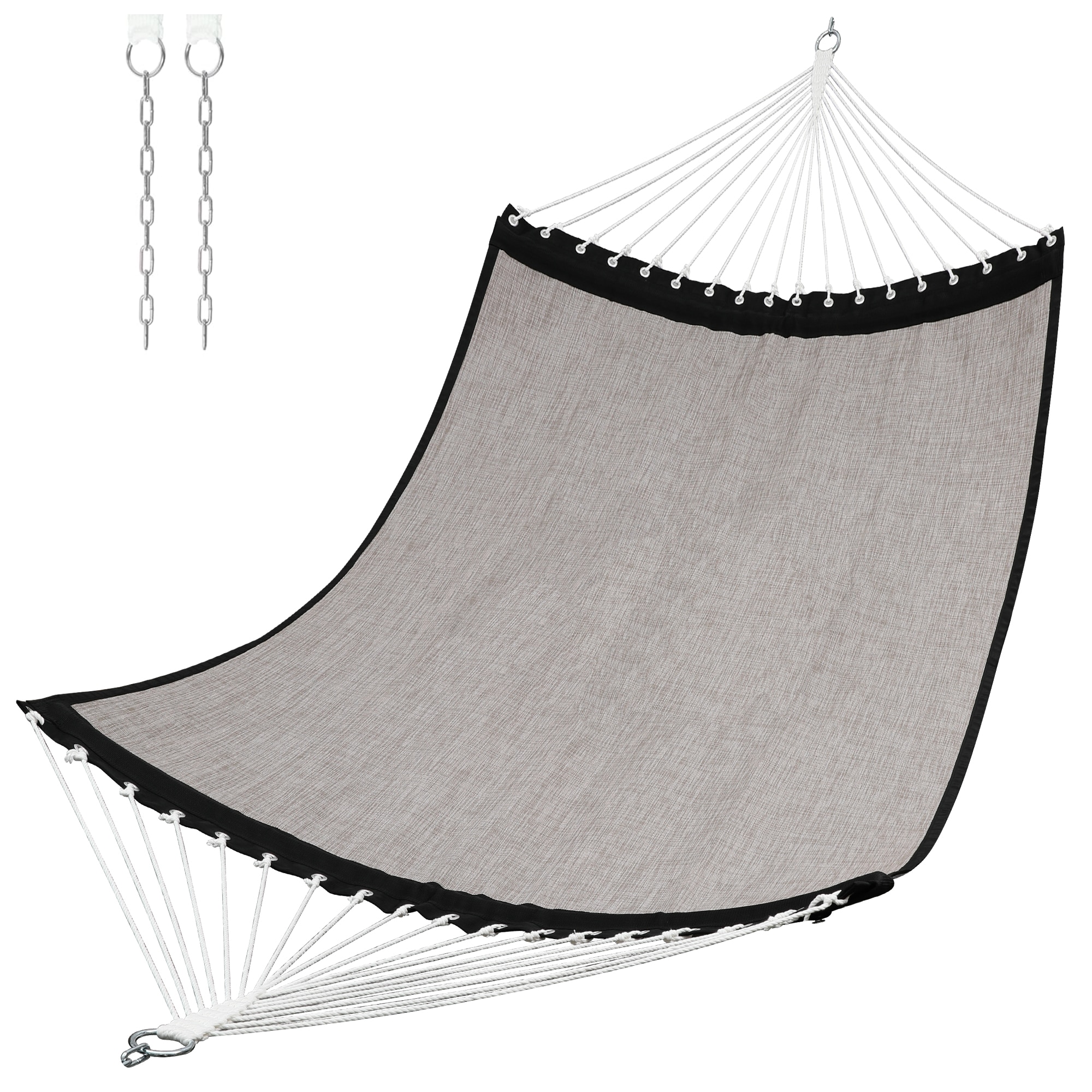 Patio Watcher HK-O-MOCHA Olefin Hammock Mocha Solid Quilted Hammock