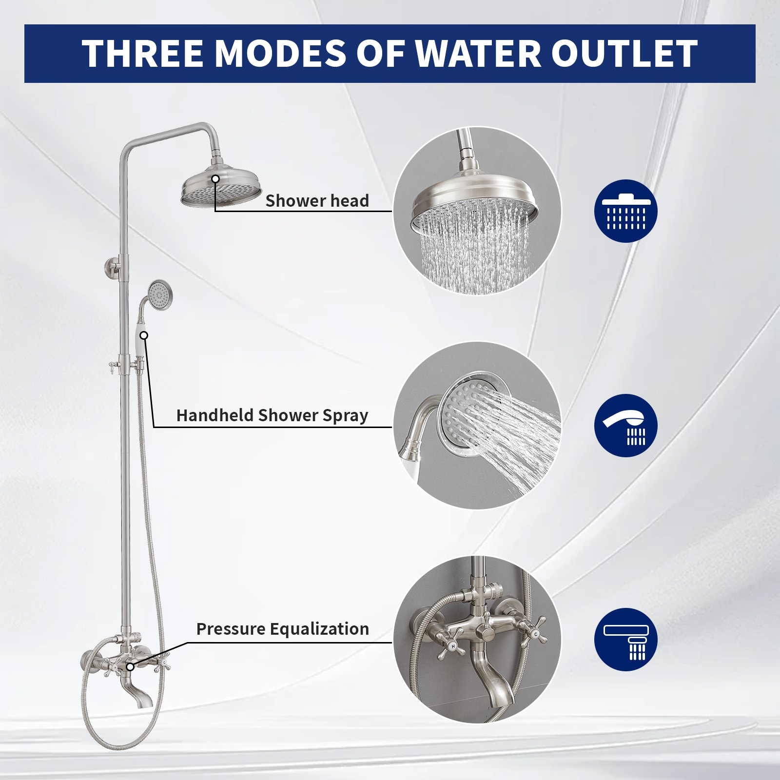 BWE A-98016-N Showerhead-Bar-Panels - View #2