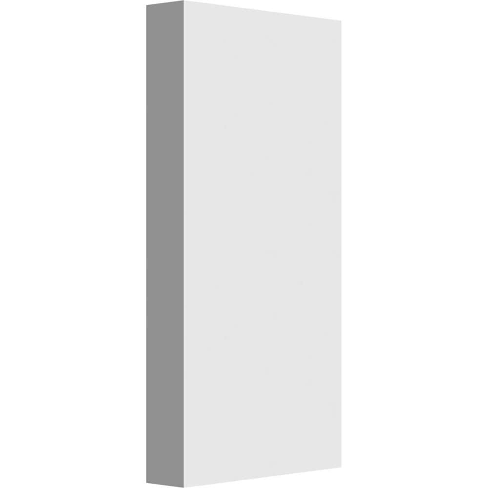 Ekena Millwork PBP045X090X100FOS00 Standard Foster with Square Edge 4.5-Inches x 9-Inches Primed PVC Plinth