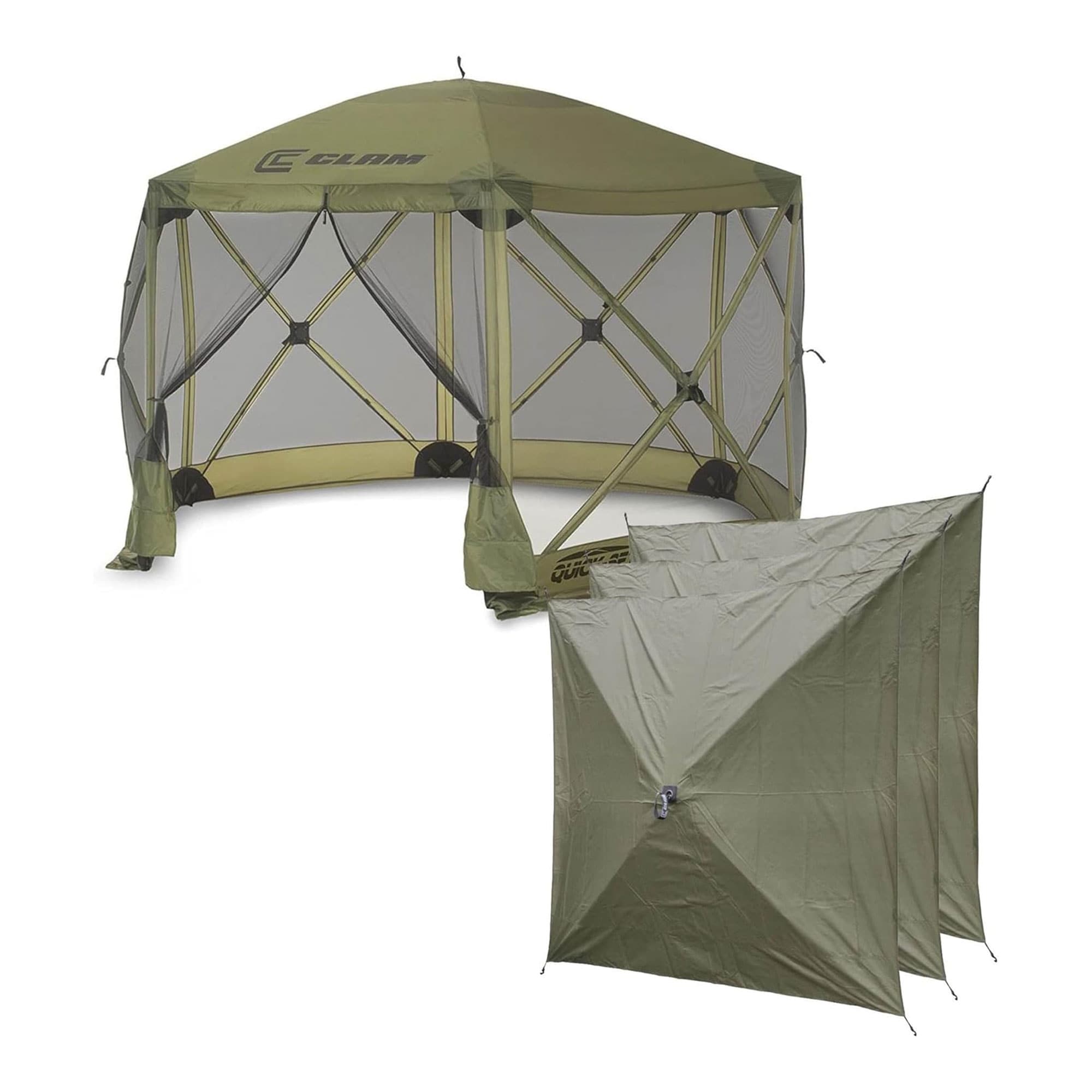 Quick-Set 97951 12-Feet x 12-Feet Square Green Pop-up canopy