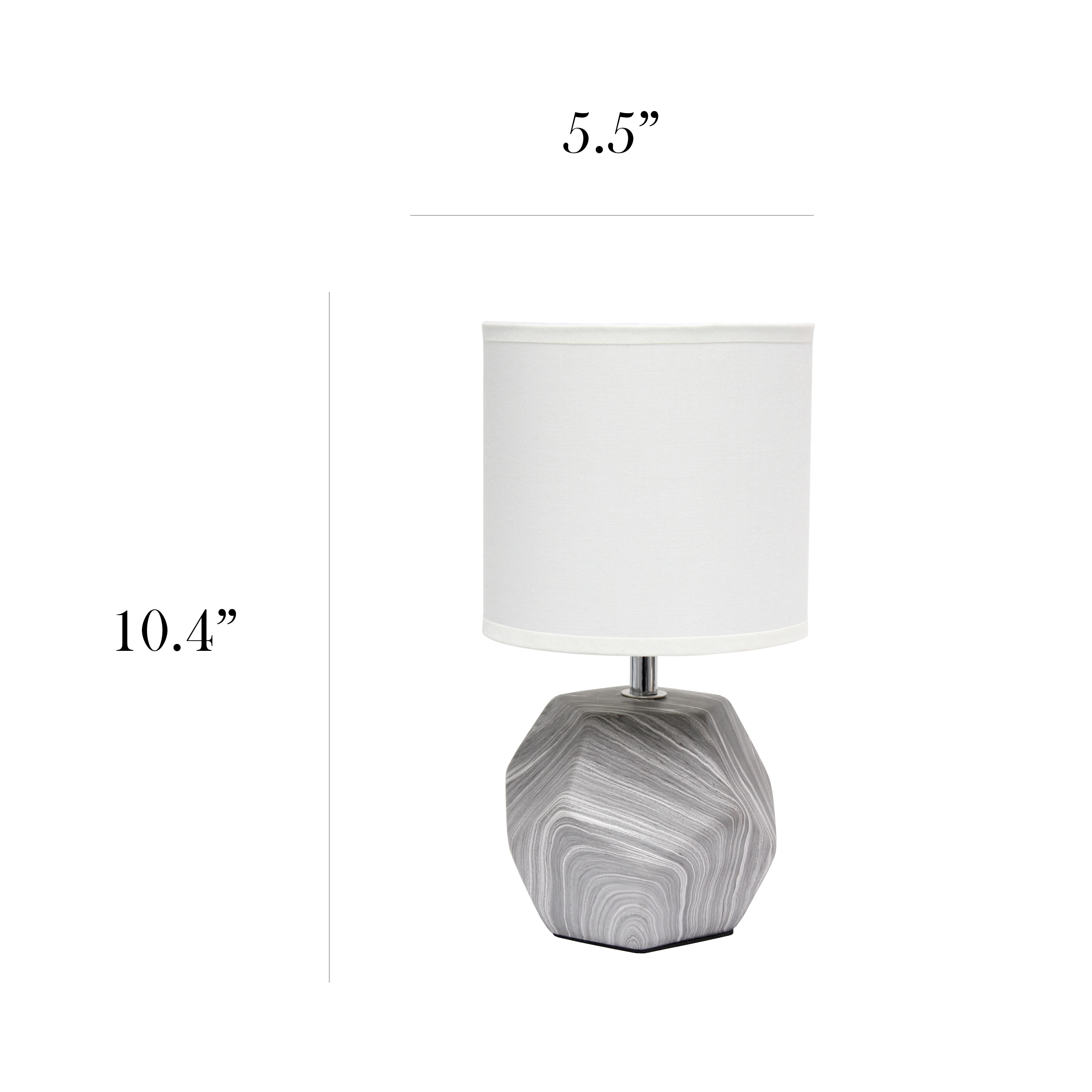Simple Designs LT2065-MBL-LB Table-Lamps - View #3
