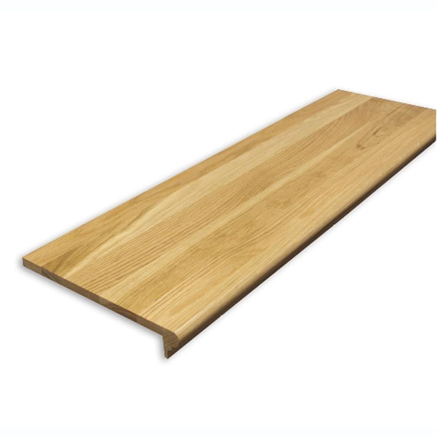 Stairtek XBTRO114800050 Retread 48-in x 11.5-in x 0.625-in Natural Red oak Bullnose Stair Tread