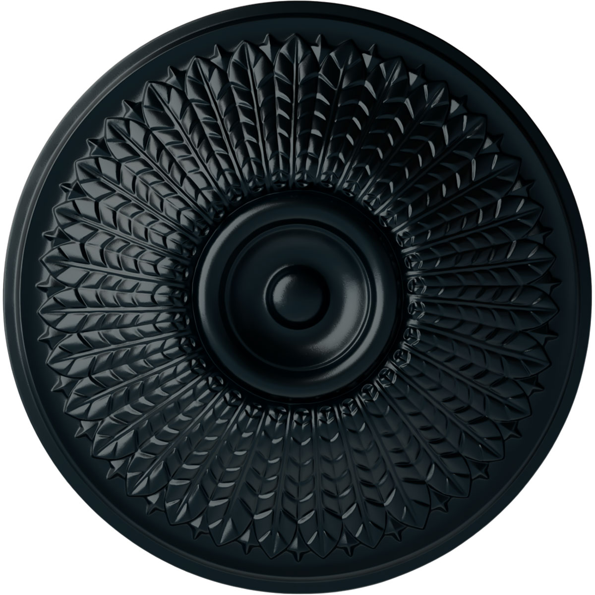 Ekena Millwork CM23MONSF Modena 23.5-in W x 23.5-in L Painted Night Shade Polyurethane Whole Ceiling Medallion