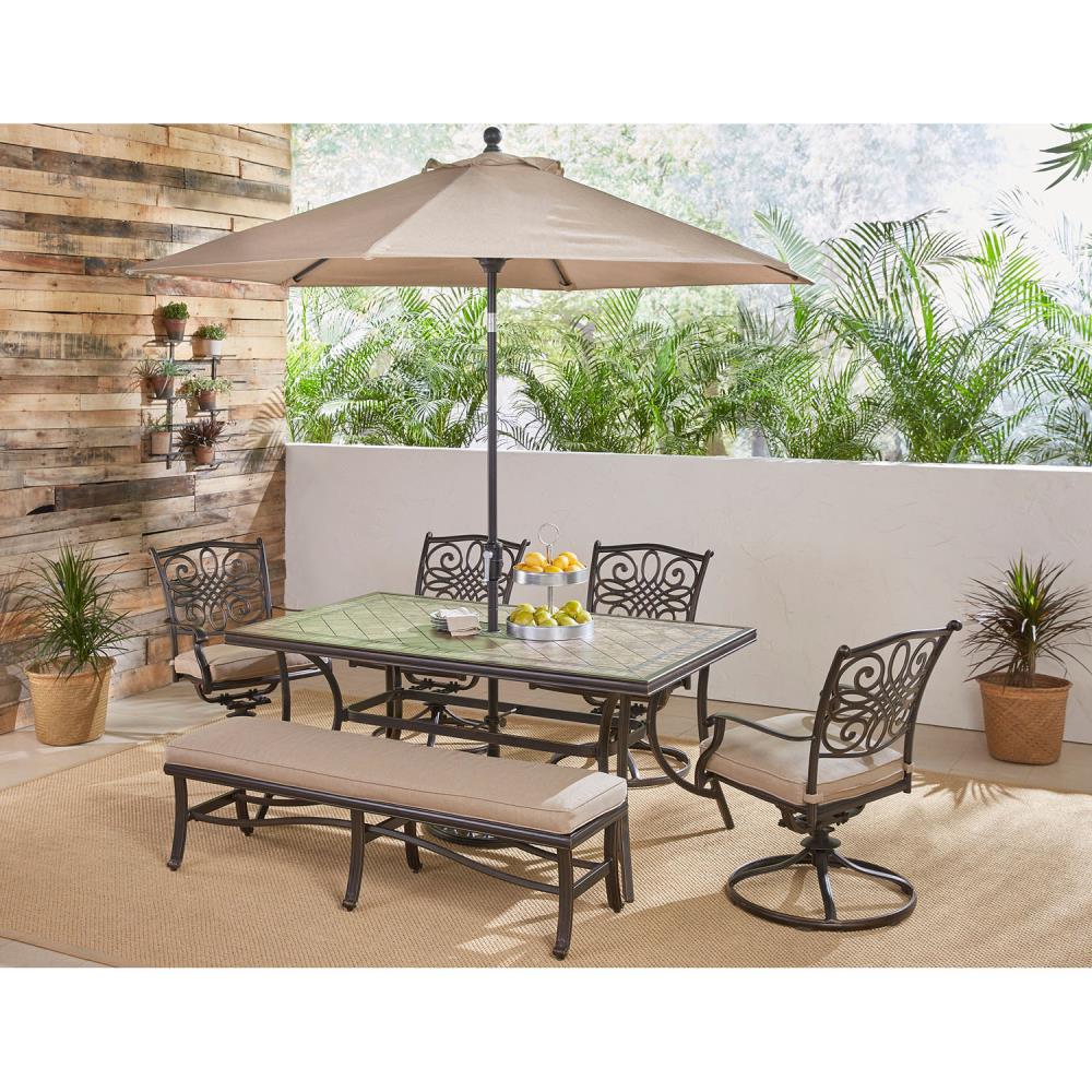 Hanover MONDN6PCSW4BN-SU-T Patio-Dining-Sets - View #10