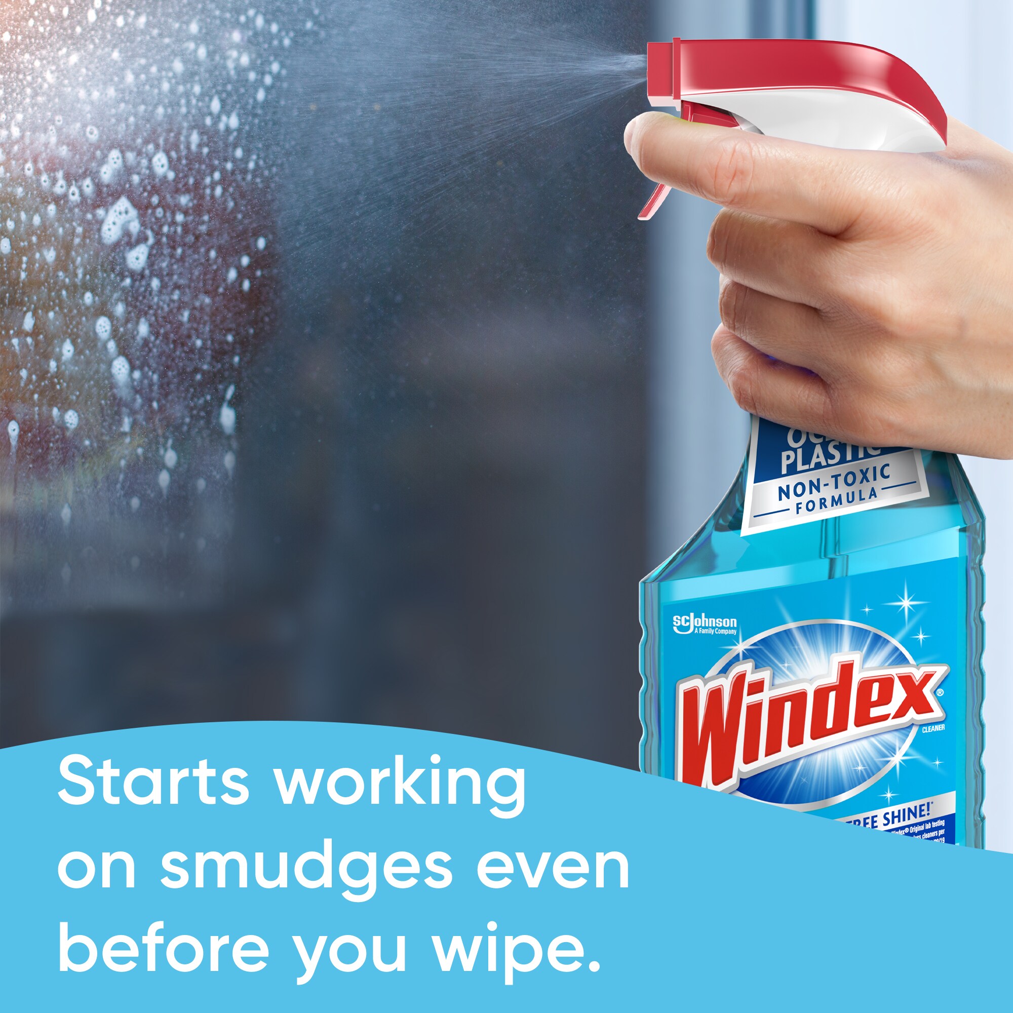 Windex Glass Cleaner, Pledge Furniture and Multisurface Wipes Bundle
