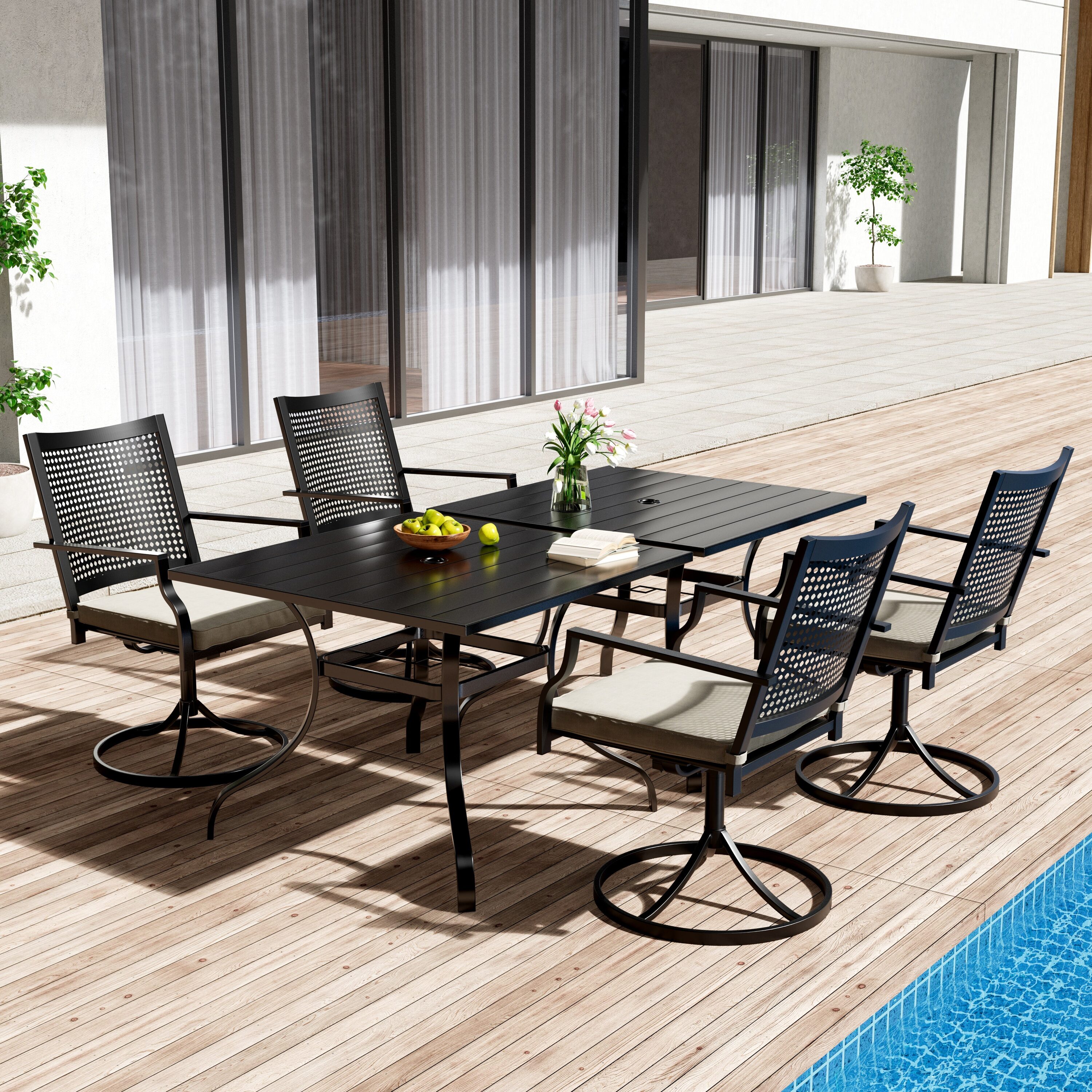 Boyel Living BL-6SL4ZY2STBR Patio-Dining-Sets - View #2