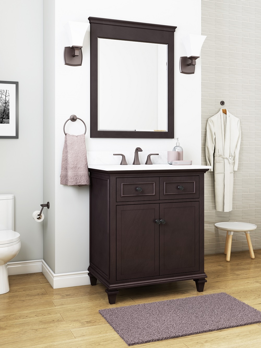 allen + roth WSLW30LTV Bath-Vanity-Combo - View #13