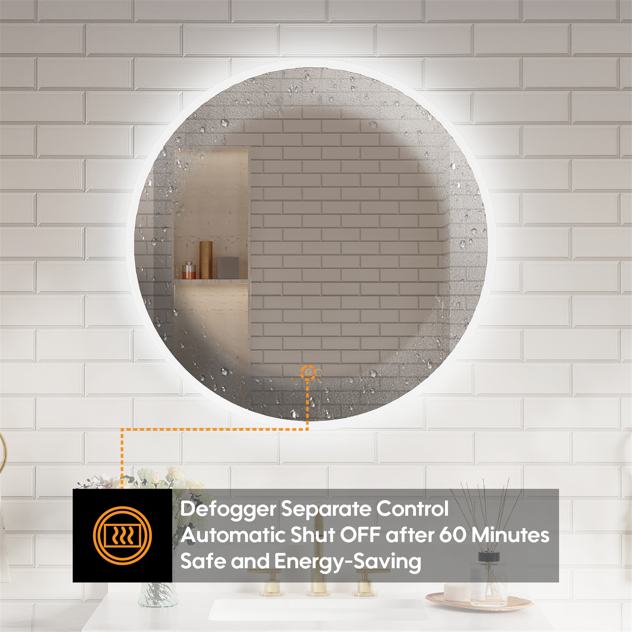 WELLFOR UCS-10FL3232 Framed-Bath-Mirrors - View #10