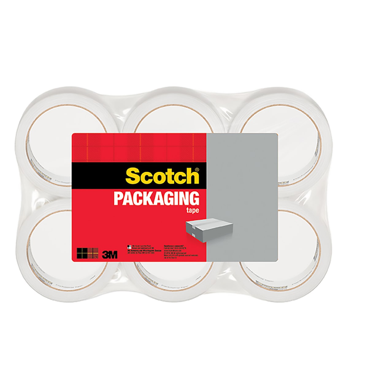 3M 3-Pack 1.88-in x 54.6 Yards Heavy Duty Packaging Tape Shipping