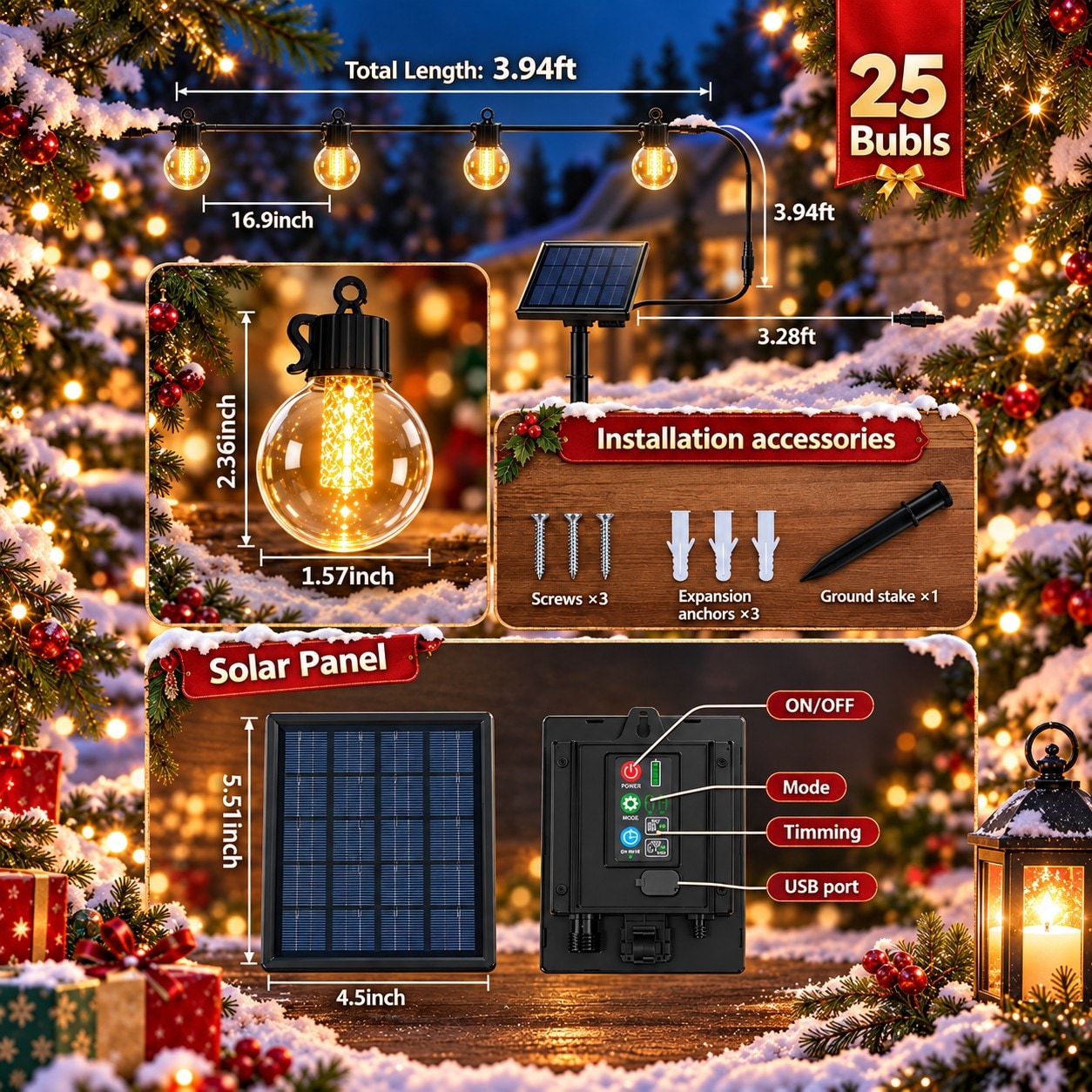 Avatar Controls ASL06-198 Patio-String-Lights - View #3
