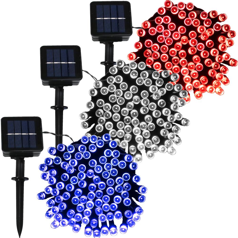 Sunnydaze Decor LHK-937-951-944 34-ft (No Shade) Solar Multicolor Outdoor LED String Lights