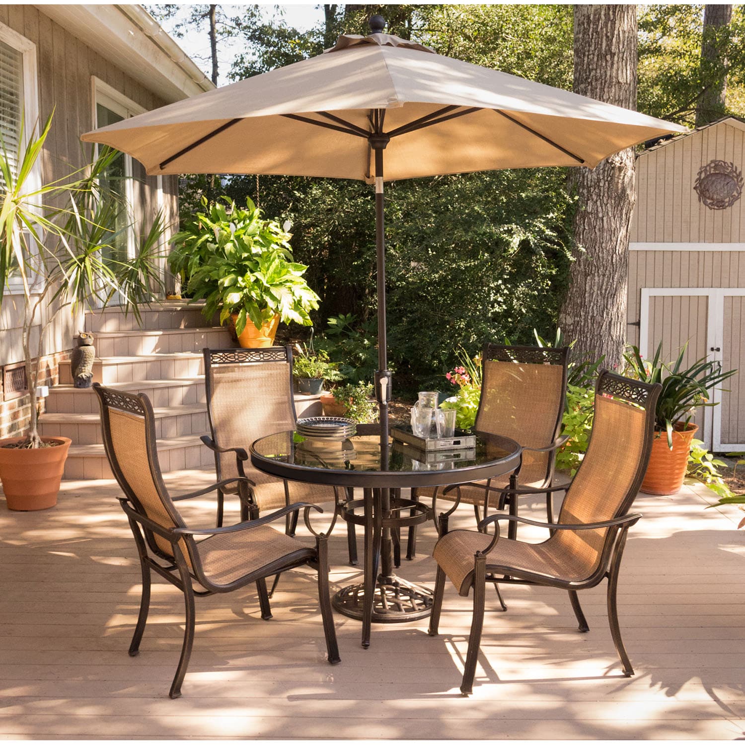 Hanover MONDN5PCG-SU Patio-Dining-Sets - View #7