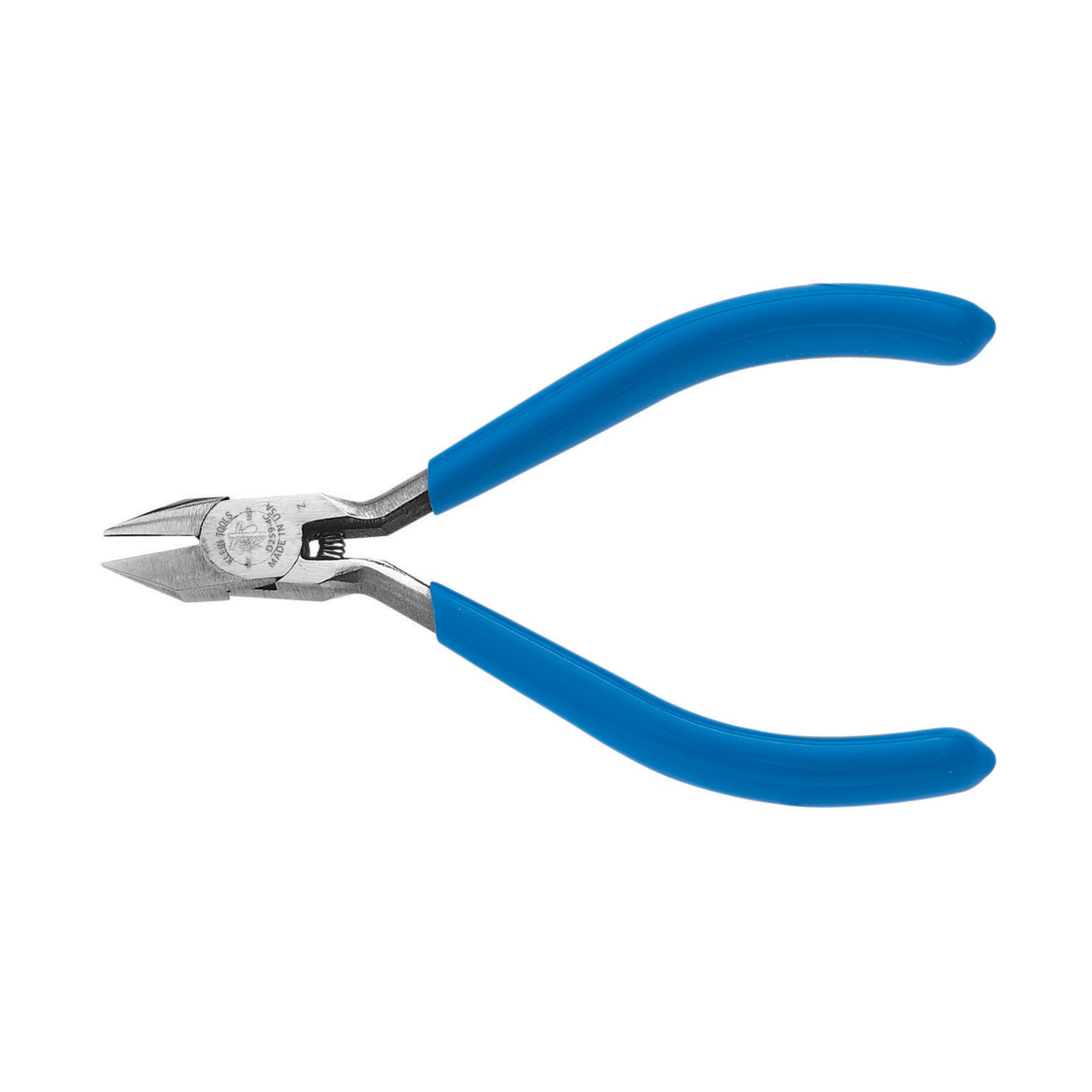 Klein Tools D2594C Diagonal Cutting Pliers, Pointed Nose, Extra-Narrow Jaw, 4-Inch