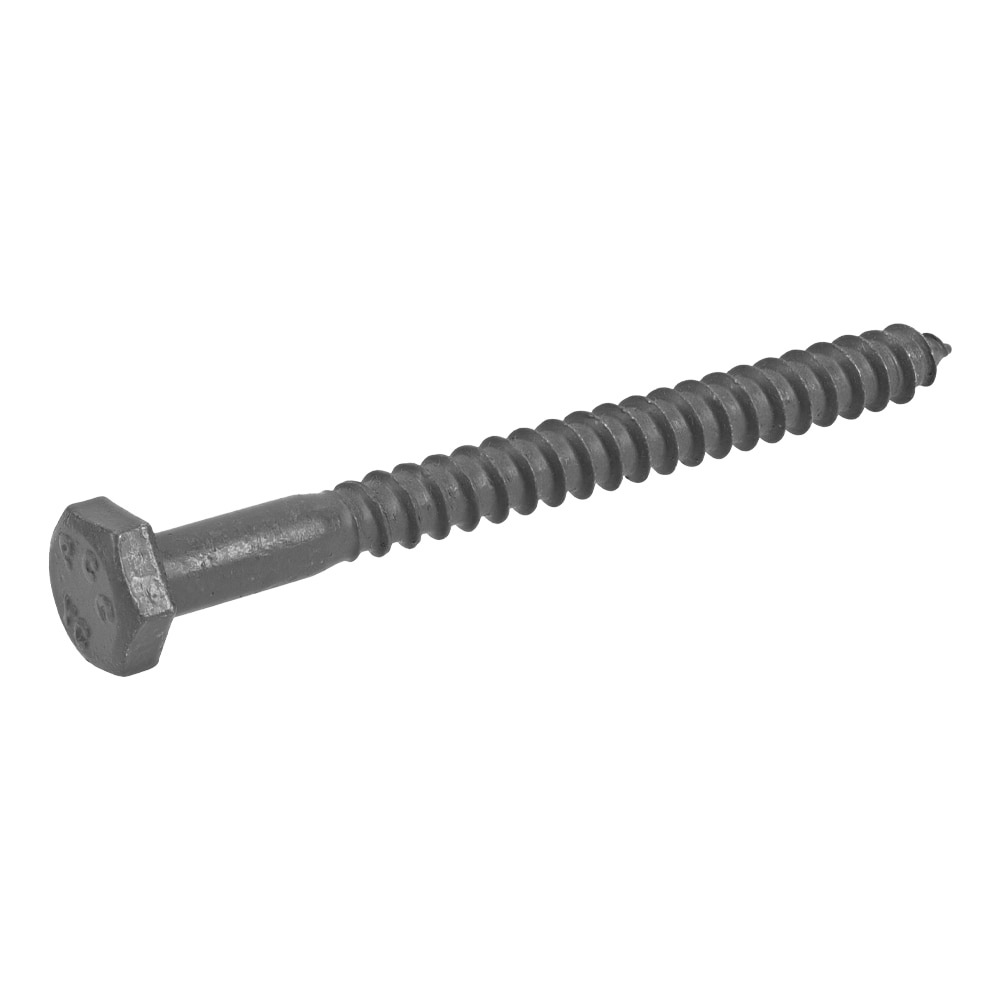 Deck Plus 261310 1/4-in x 3-in Gray Epoxy Hex -Head Exterior Lag screws