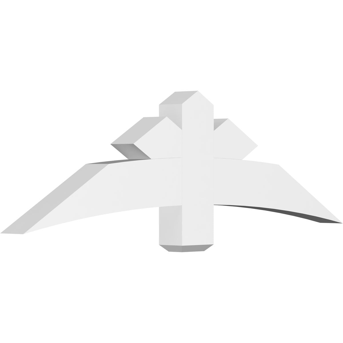 Ekena Millwork GBP060X18X0406ALB00 Alberta White PVC Gable bracket