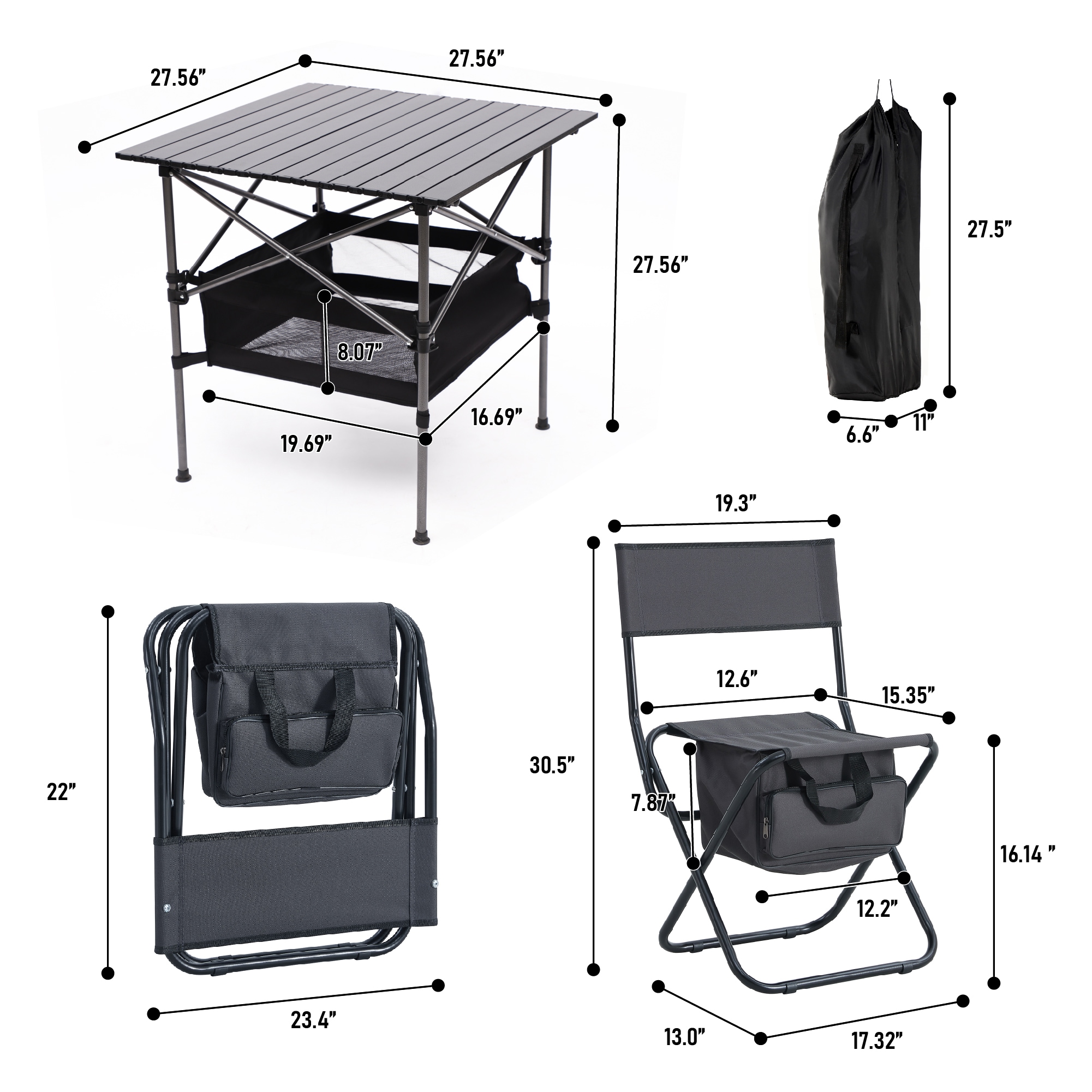 LIVIZA GGJCP001GY2-T2 Beach-Camping-Chairs - View #2