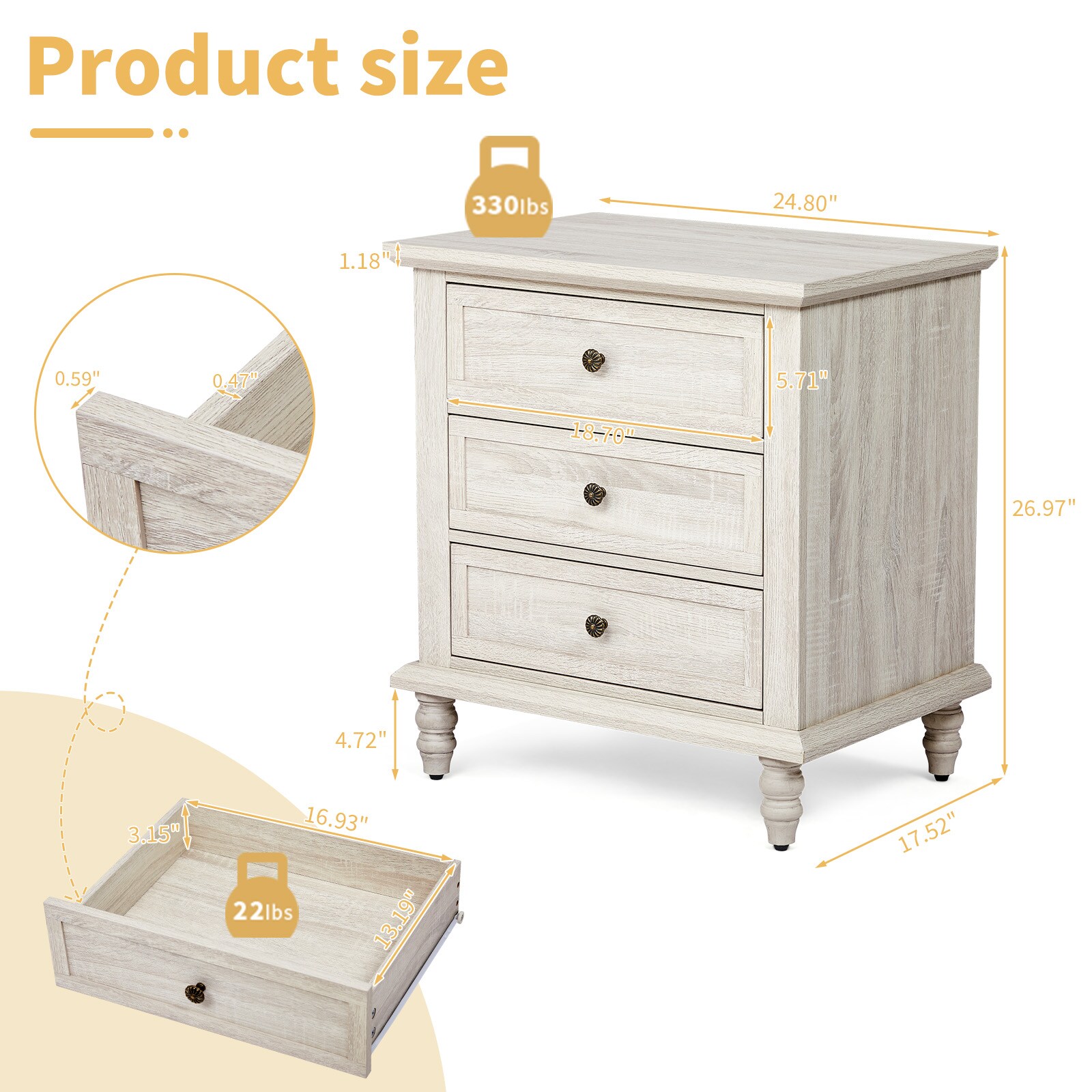 Outopee LO1G52006509 nightstands - View #3
