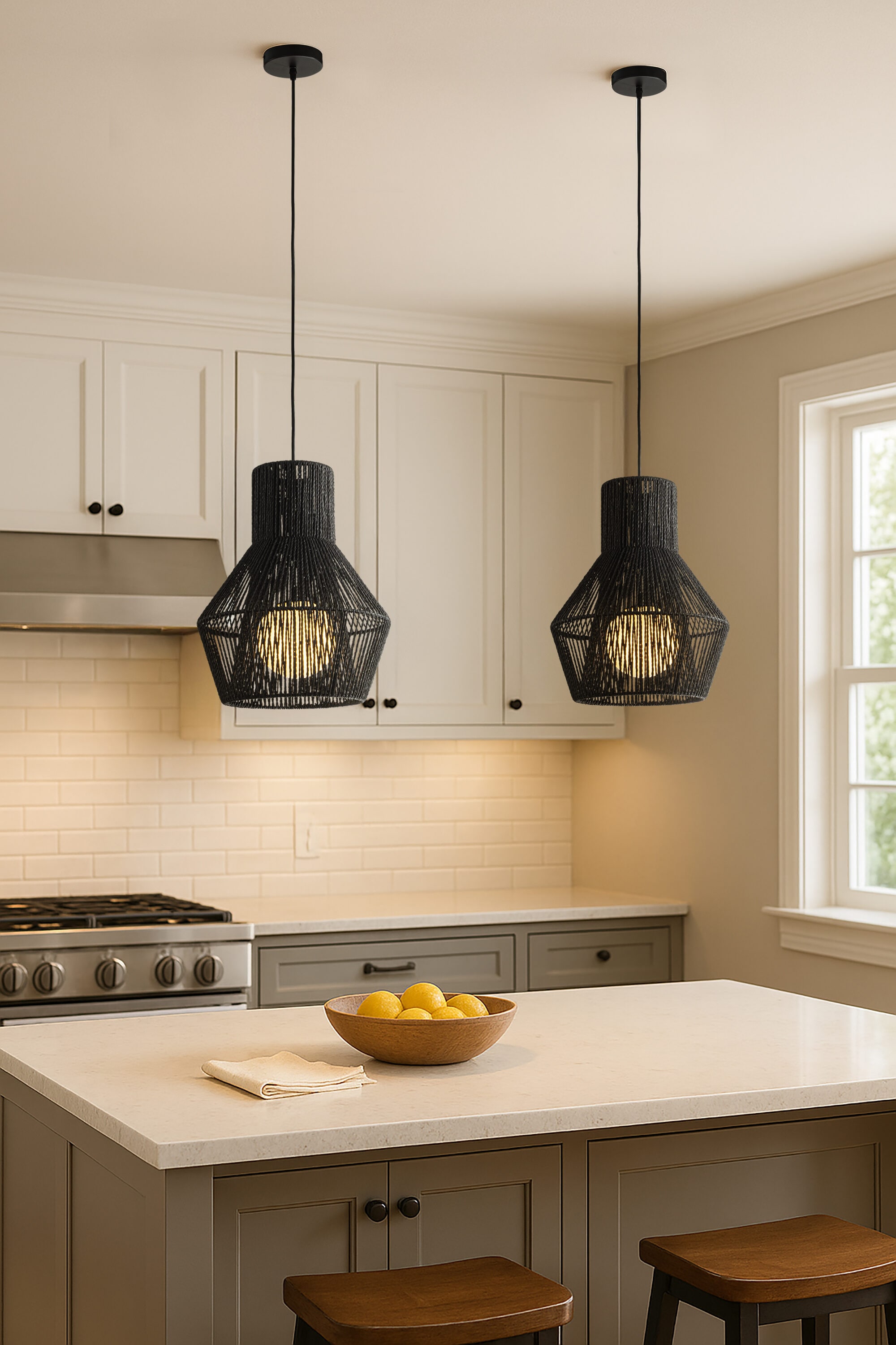 AloaDecor Lighting L7264D36BK12A Pendant-Lights - View #8