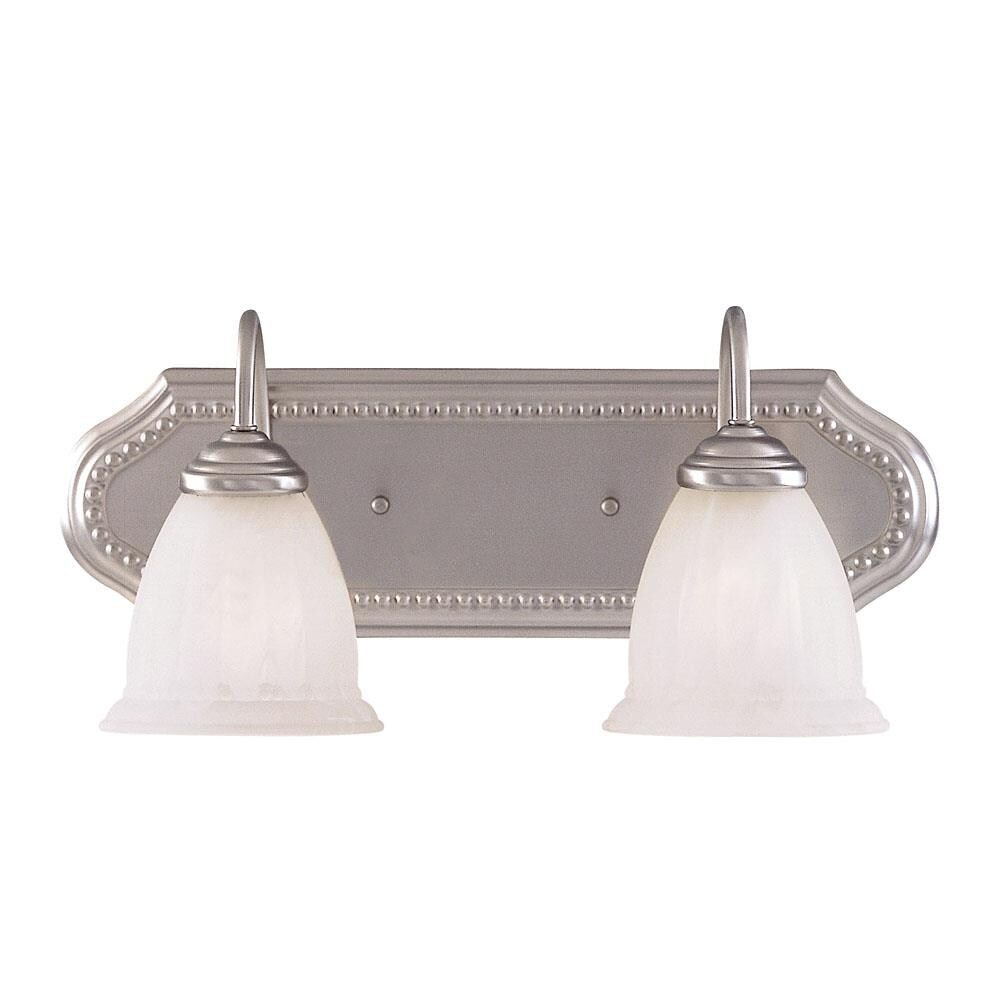  20077449 Shandy 18-in 2-Light Pewter Traditional Vanity Light