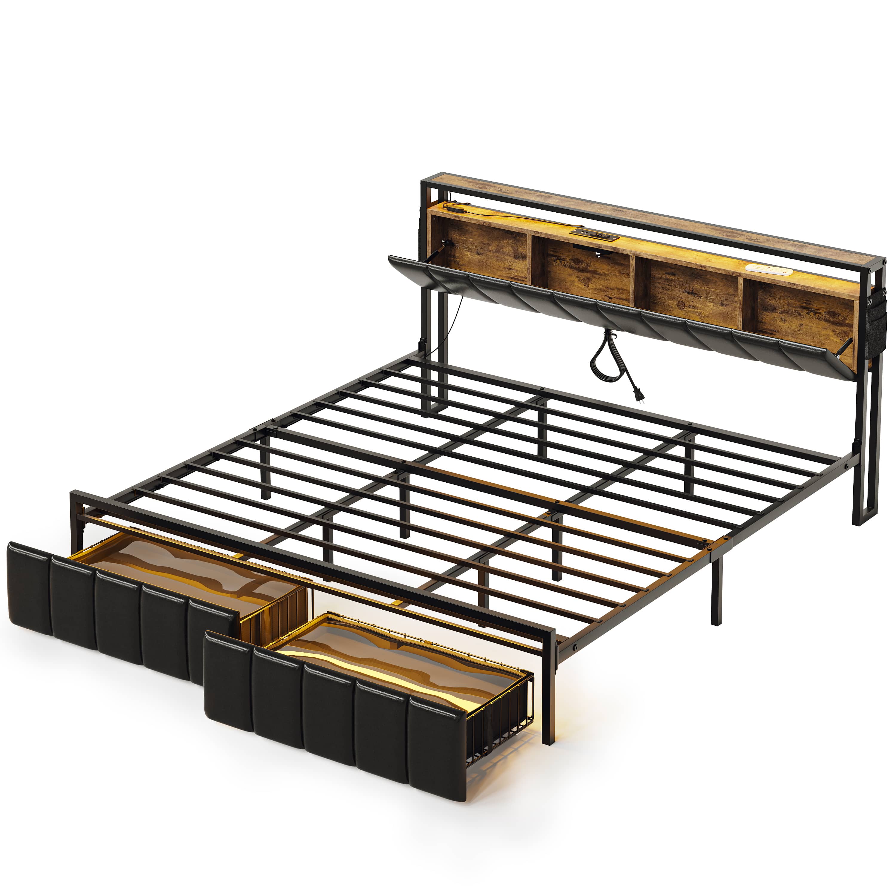 Bestier LOW-B700653H-LBLK beds - View #5