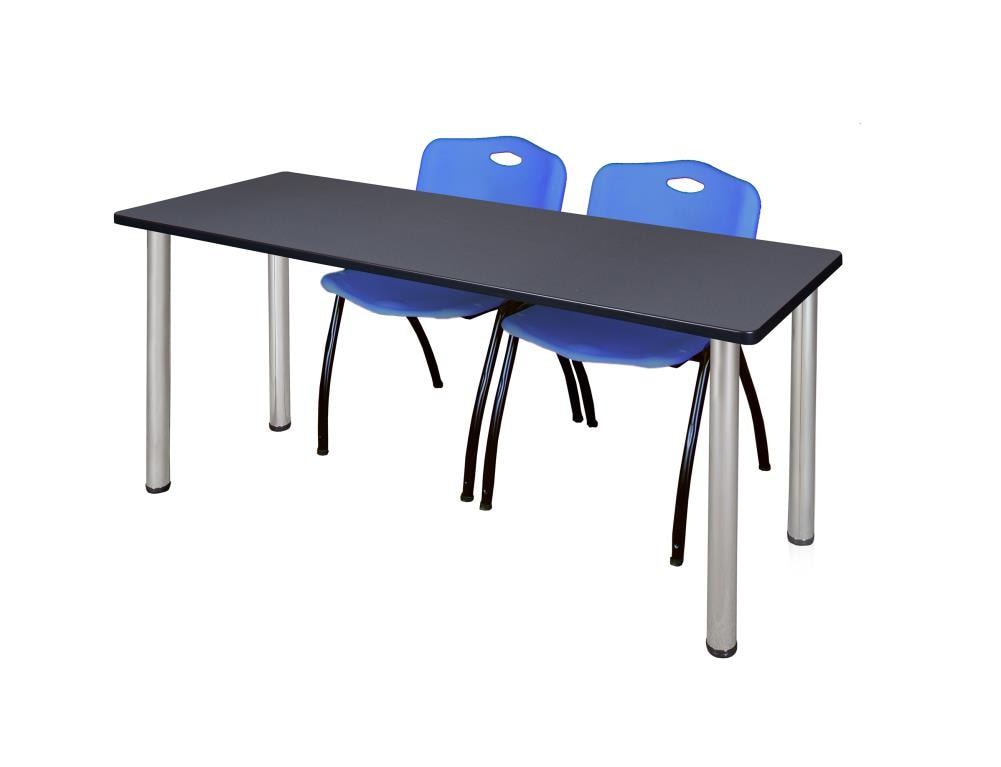 Regency MT7224GYBPCM47BE Training Gray 4-Person Training Table (72-in W x 29-in H)