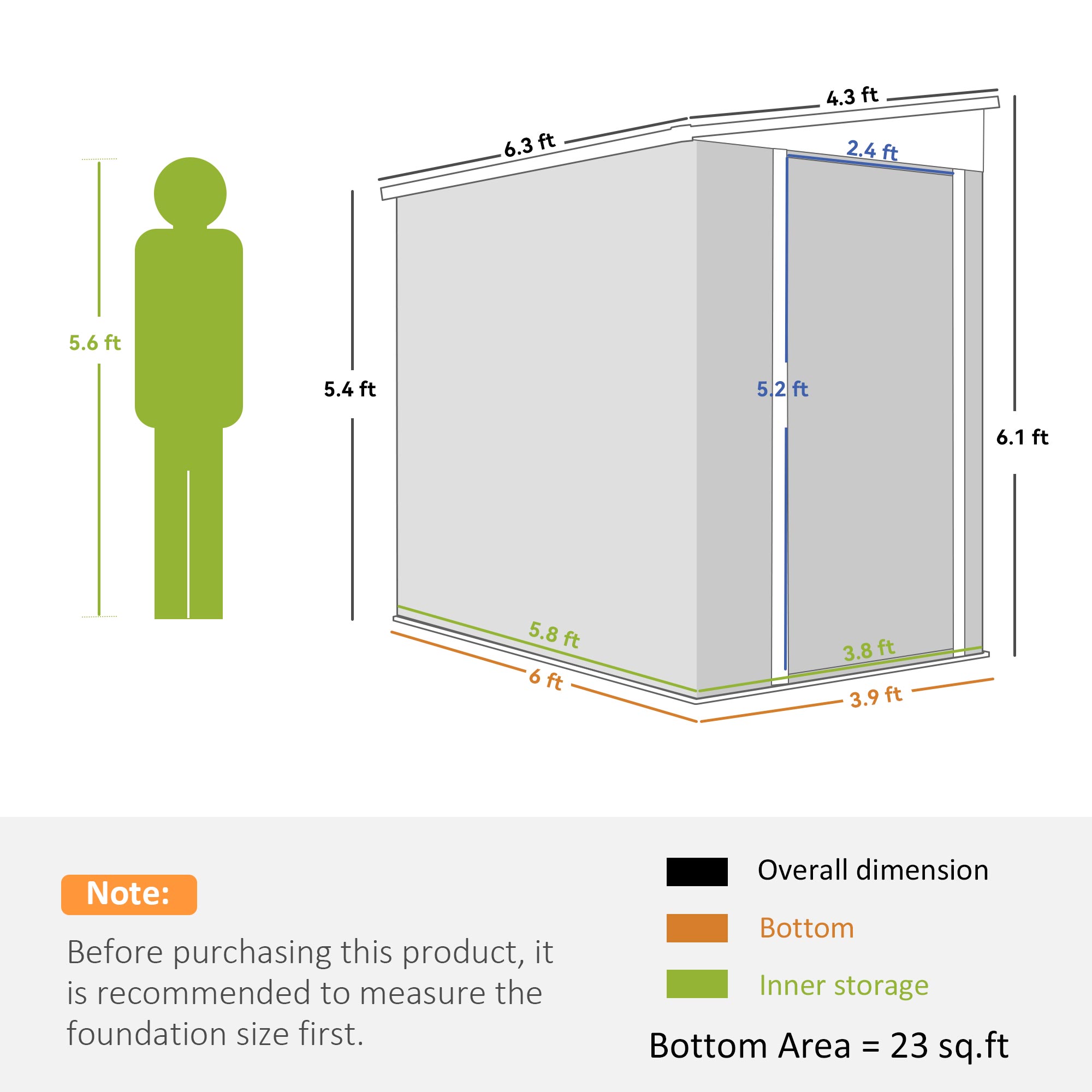Outsunny 845-692V02CG Metal-Storage-Buildings-Sheds - View #3