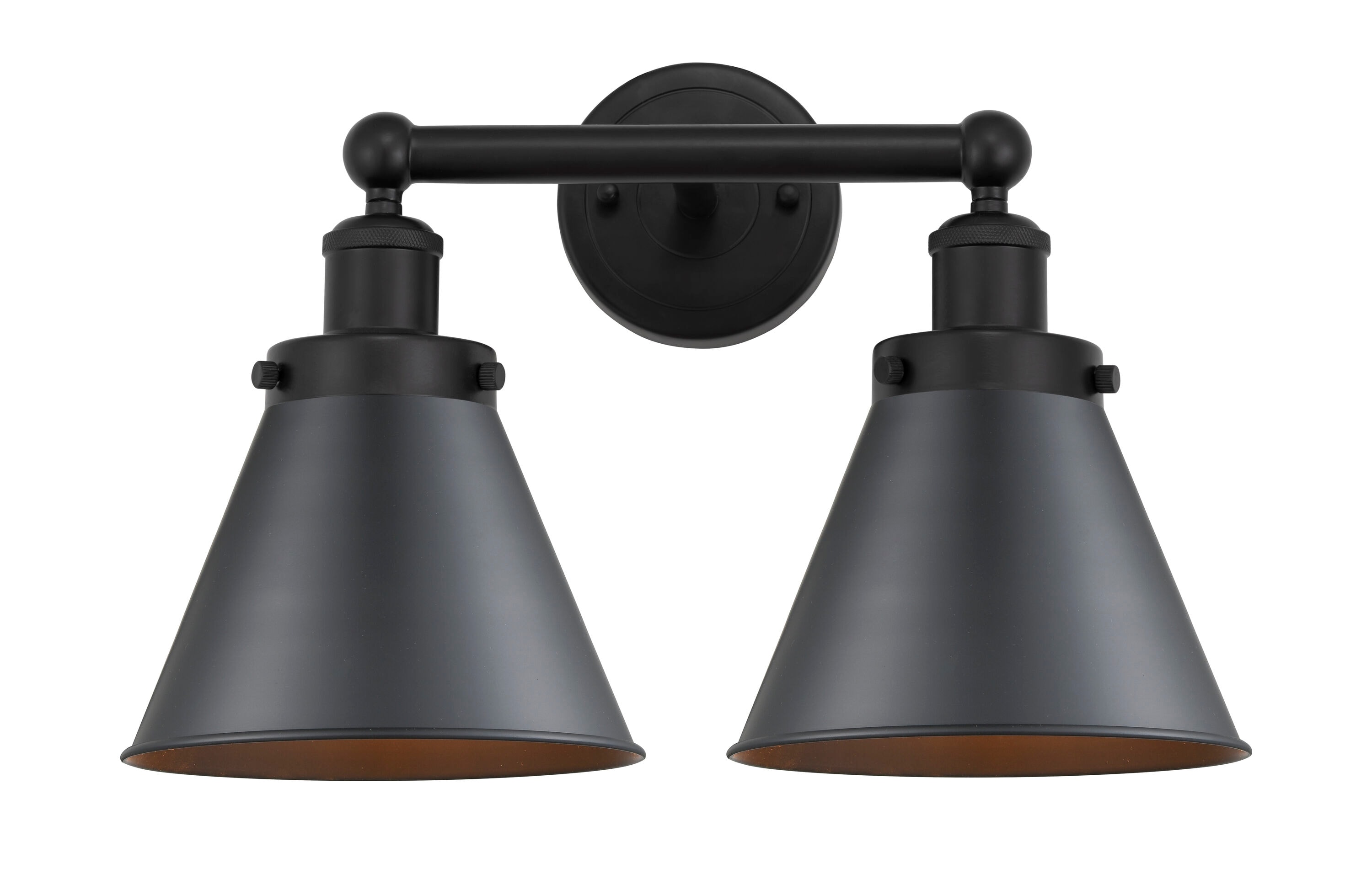 Innovations Lighting Appalachian 18-in 2-Light Matte Black Traditional ...