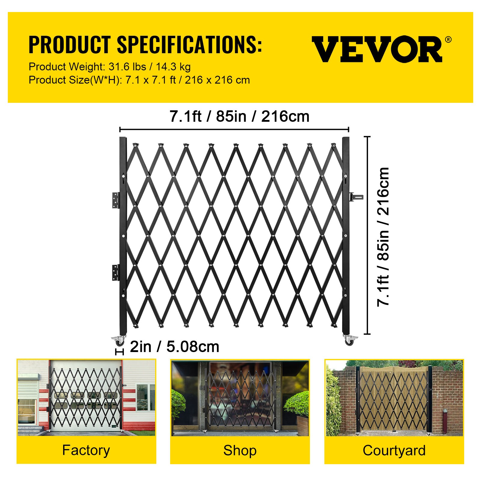 VEVOR SSFDMDM2X2M000001V0 Security-Doors - View #8