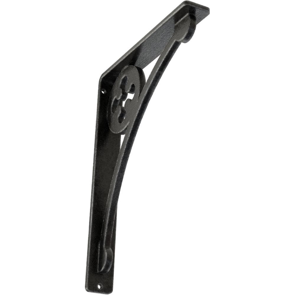 Ekena Millwork BKTM01X07X10SCRAPW Crawley 7.5-in x 1.5-in x 10-in Gray Wrought iron Mounting bracket