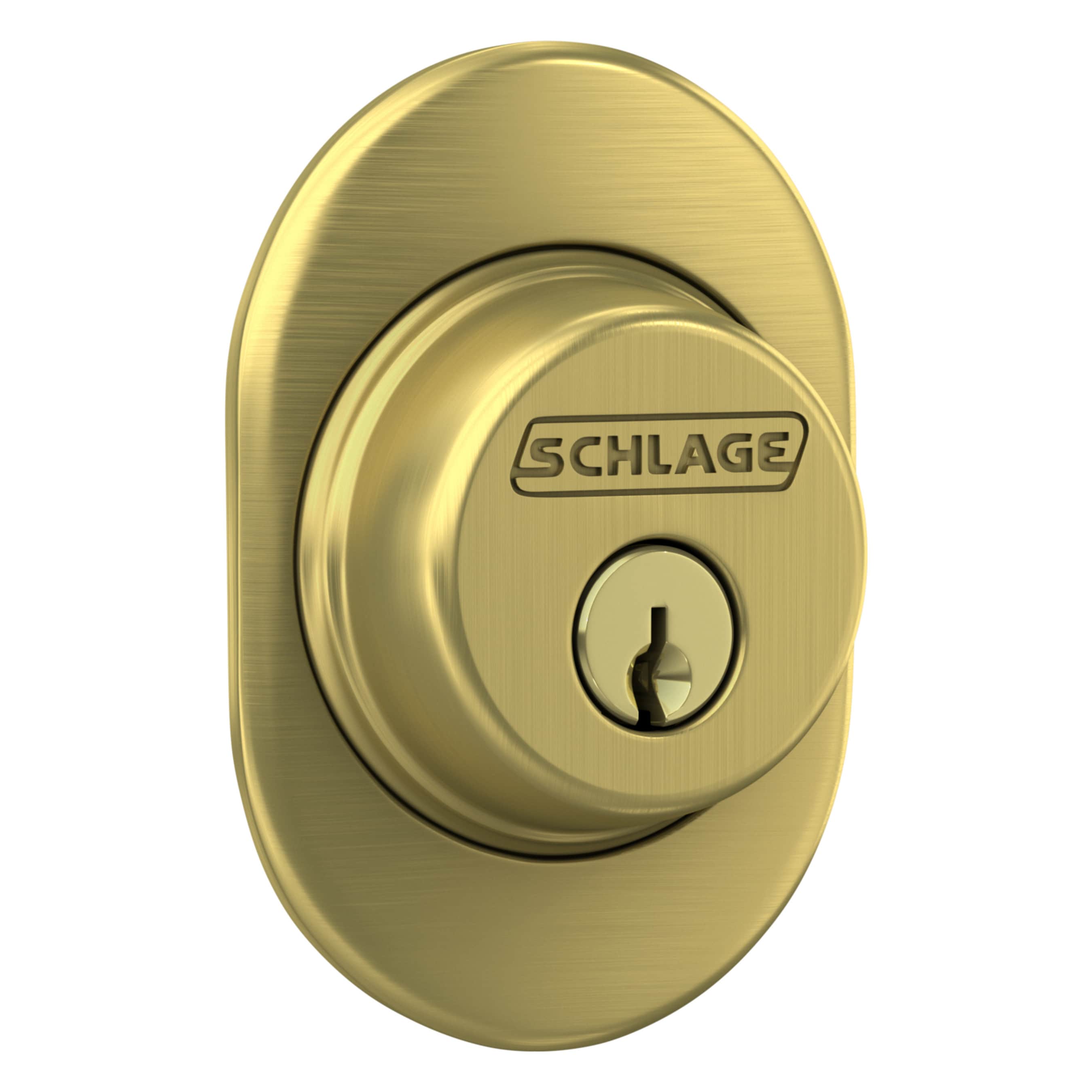 Schlage B60 RMN 608 Door-Deadbolts - View #3