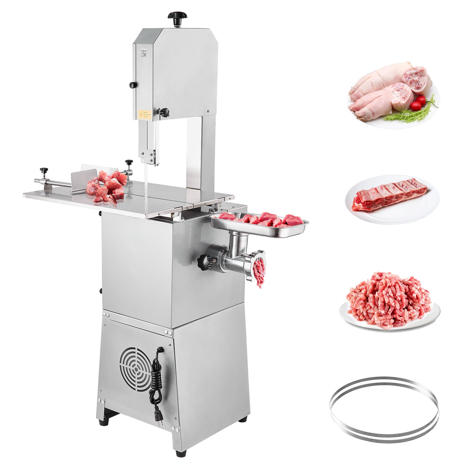 VEVOR 850 W Meat Bone Cutting Machine 265-Speed Commercial/Residential Food Slicer with Thickness Control (Cast Iron + Stainless Steel) JGJRJ850W42609QR8V1 Sansujyuku sansujyuku.com