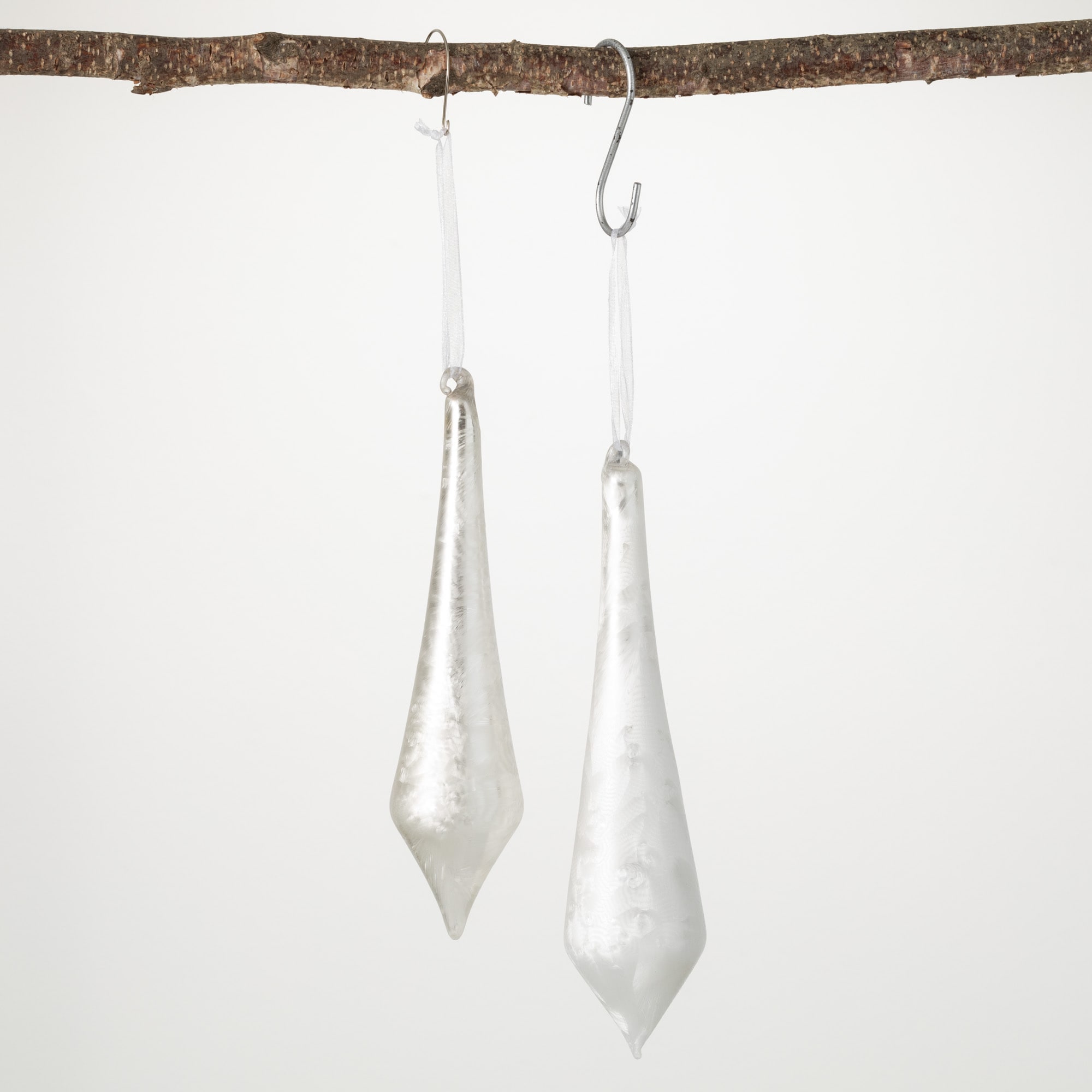 Sullivans OR10782 2 -Pack Silver Finial Standard Indoor Ornament set