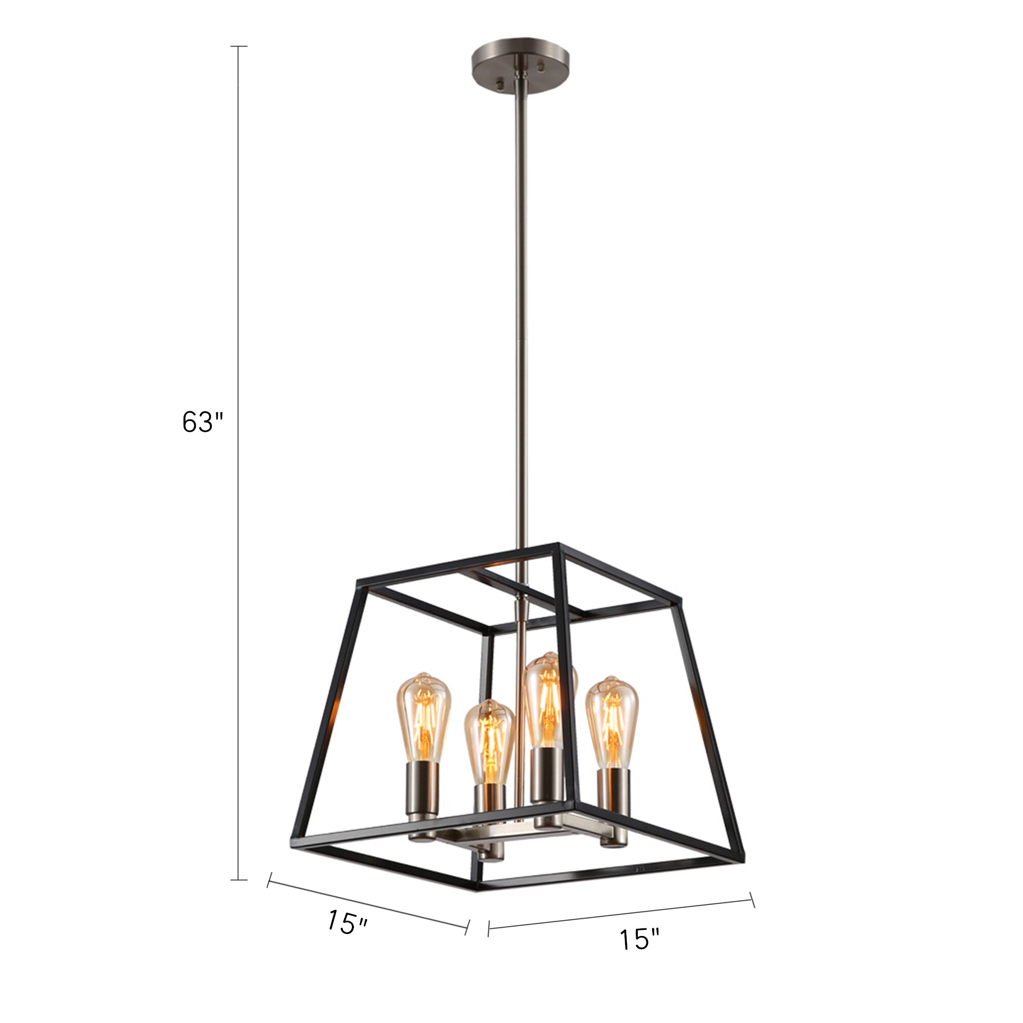 farmhouse square pendant light