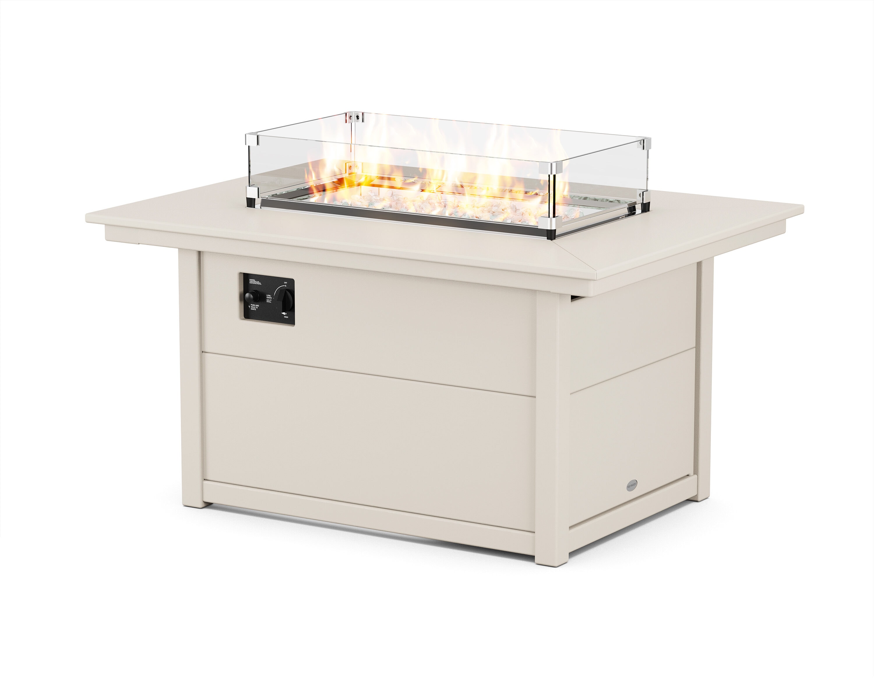 POLYWOOD CTF3446RECTSA Fire Tables Rectangle Coffee Table 33.63-in W x 46-in L