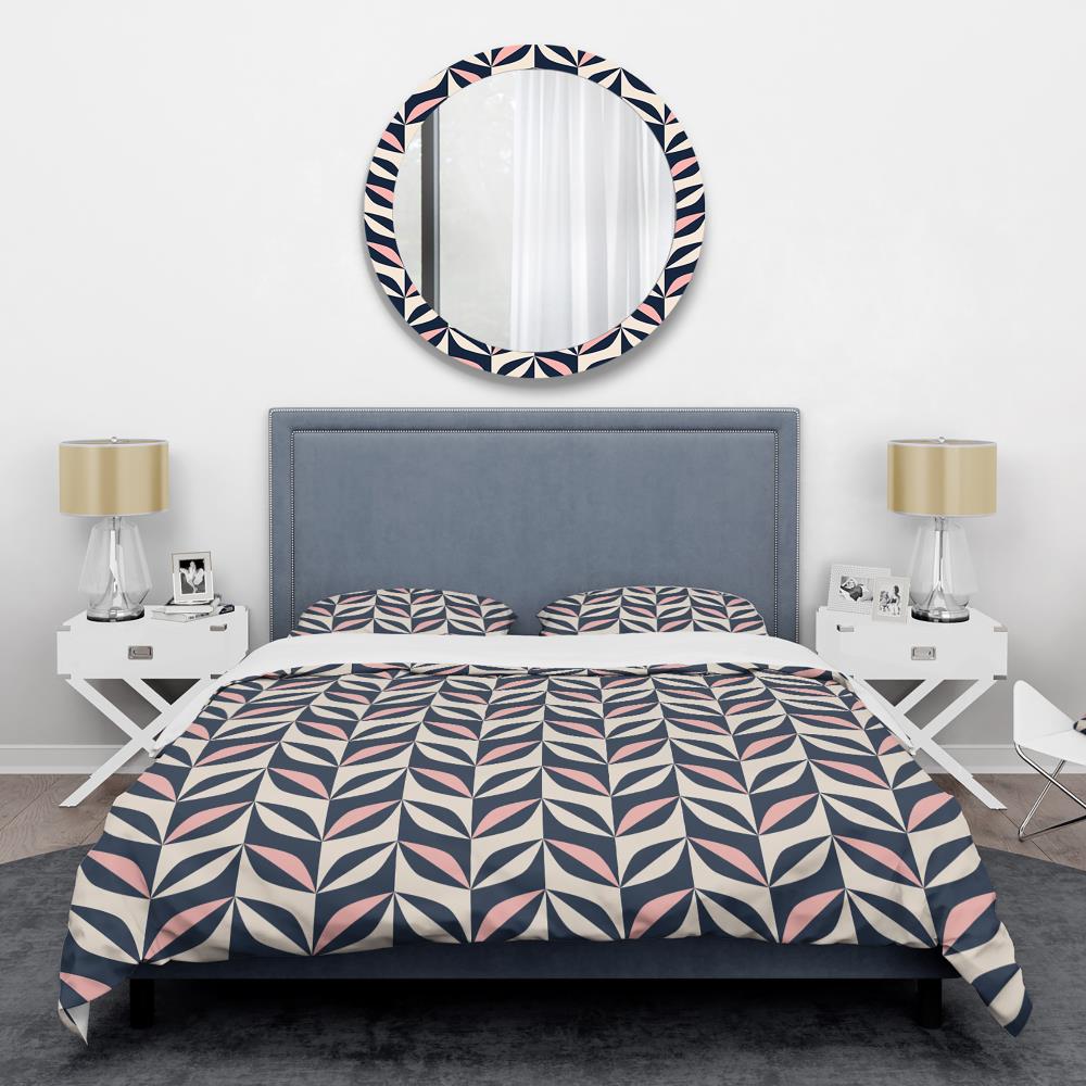 Designart BED24340-T 3 -Piece Pink Twin Duvet cover Set