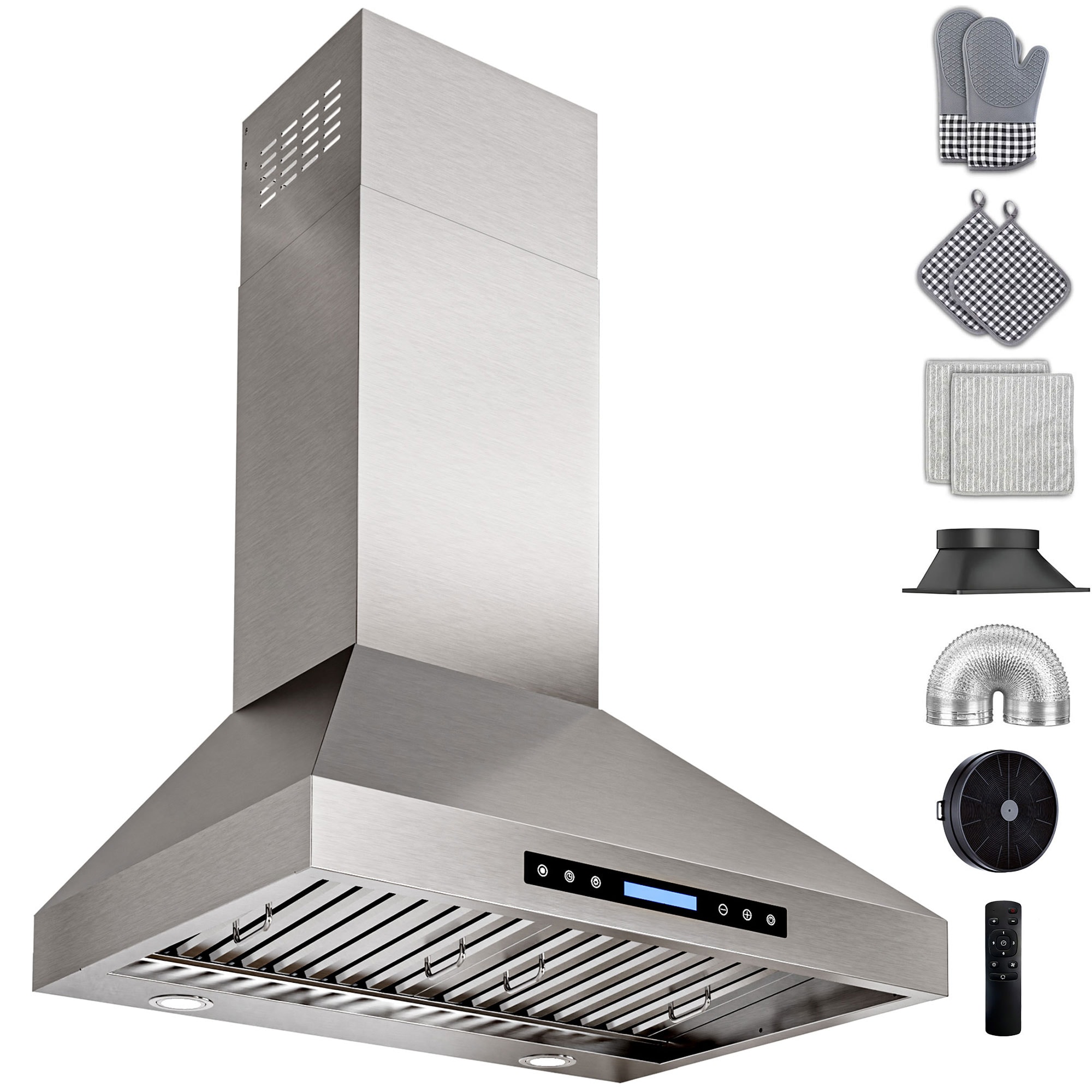 DZS DNAP04-30 30 inch Convertible 980-CFM Stainless steel Wall-Mounted Range Hood