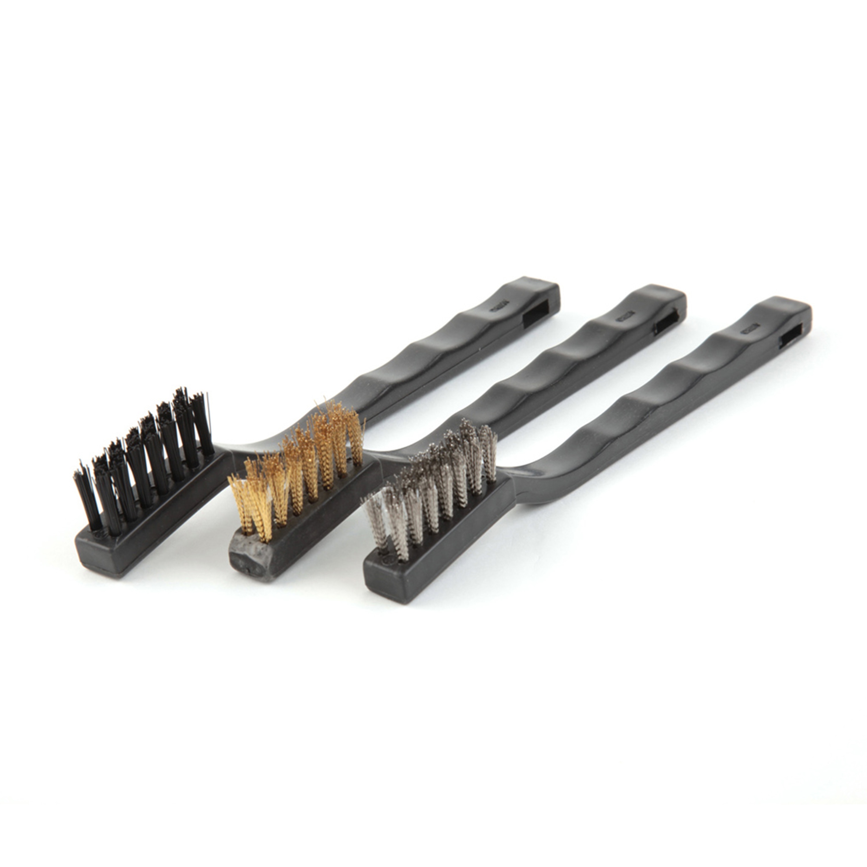 Stainless Steel Mini Wire Brushes (3-Pack)