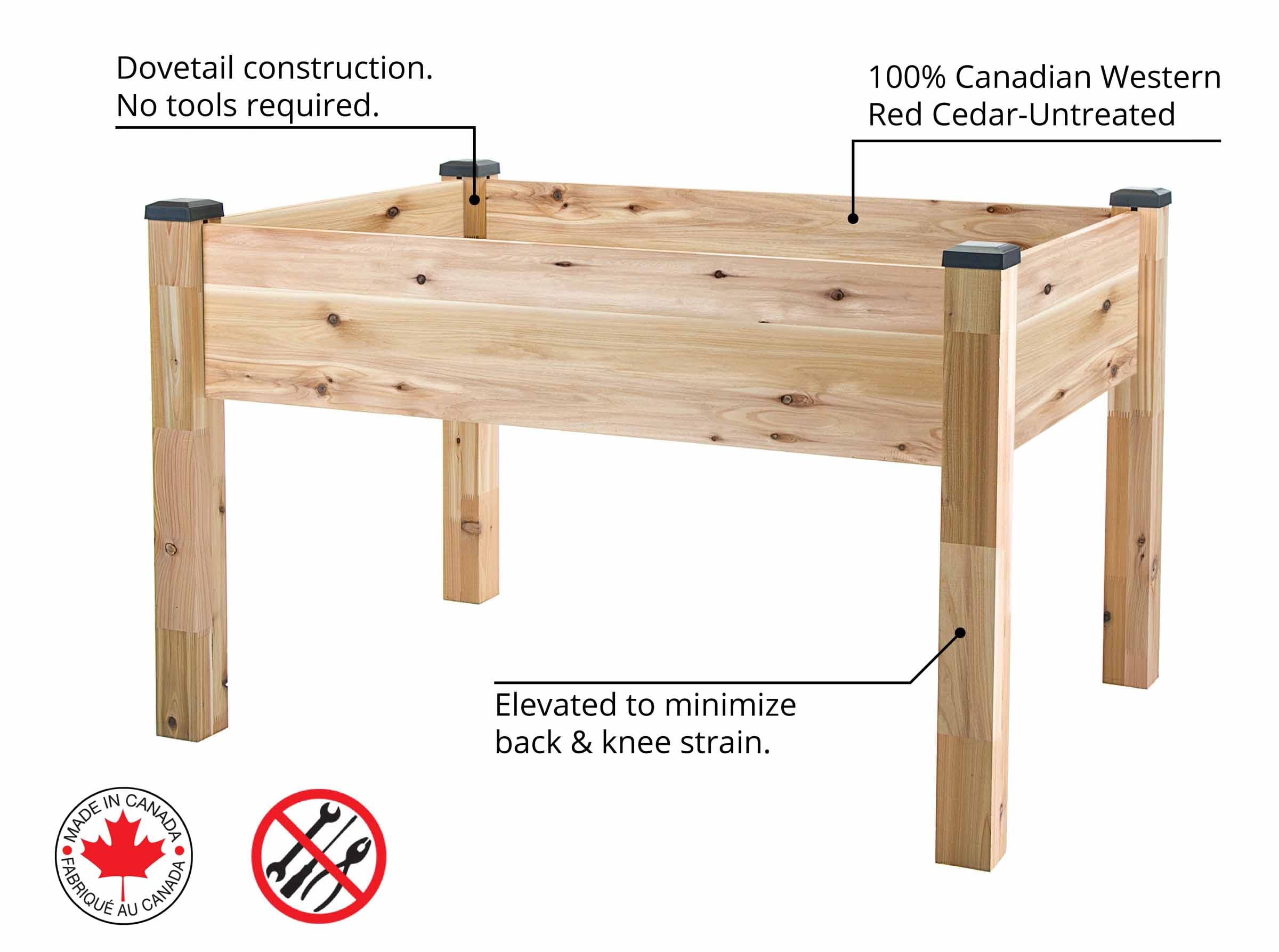 CedarCraft CCELV3449C Raised-Garden-Beds - View #3