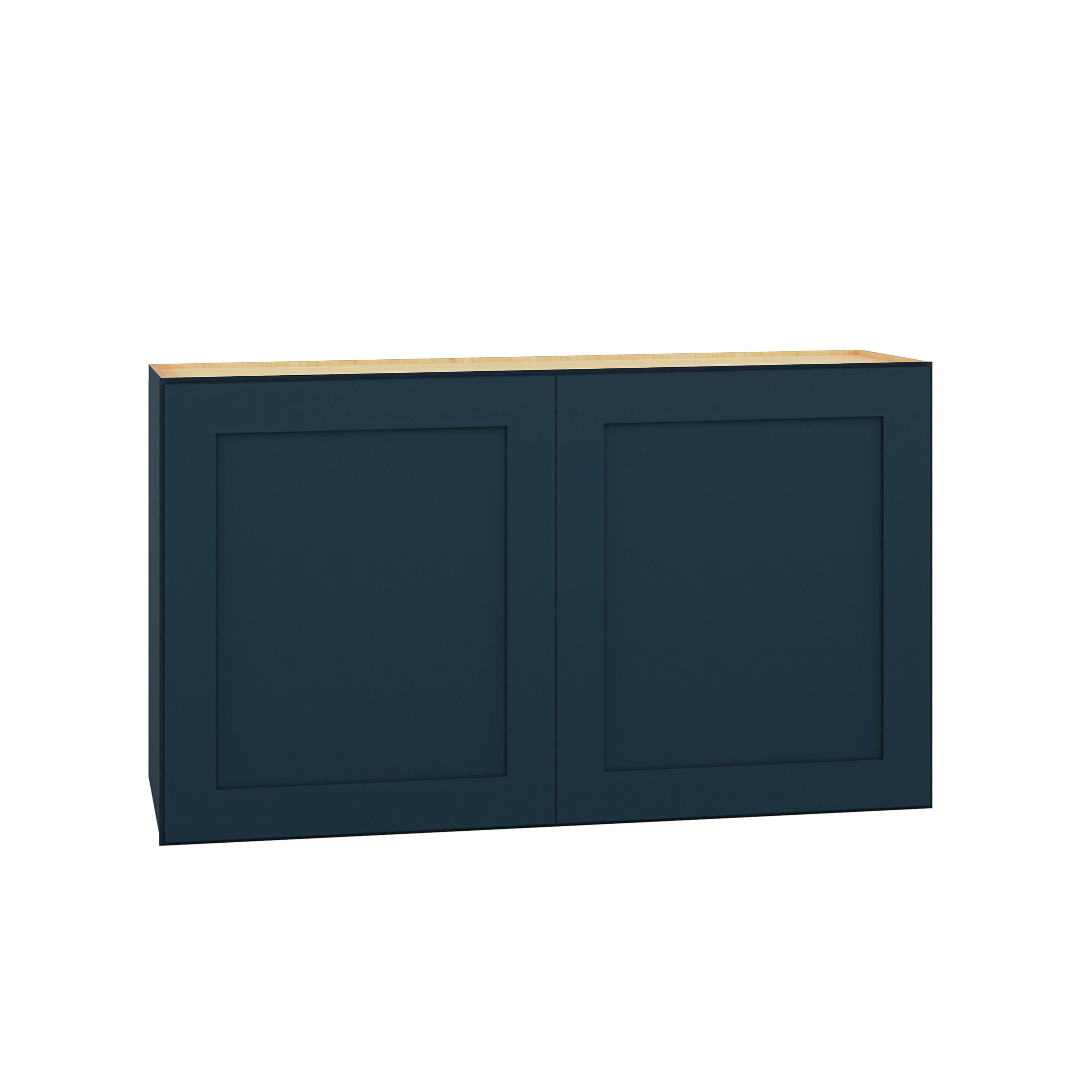 Diamond Express 330 W3621 Jamestown 36-in W x 21-in H x 12-in D Regatta Blue Wall Fully assembled Plywood Cabinet (Recessed Panel Shaker)